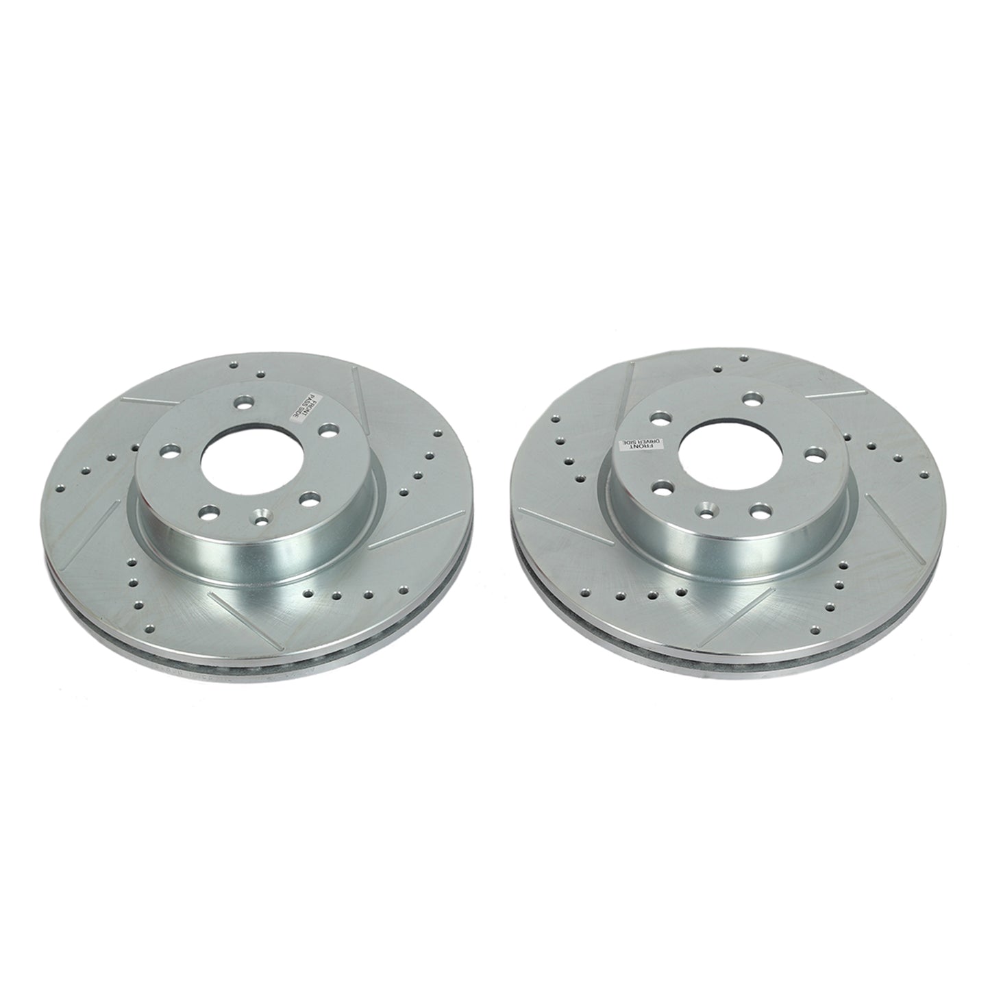 Front Drilled Slotted Brake Rotors PowerStop Evolution AR82159XPR