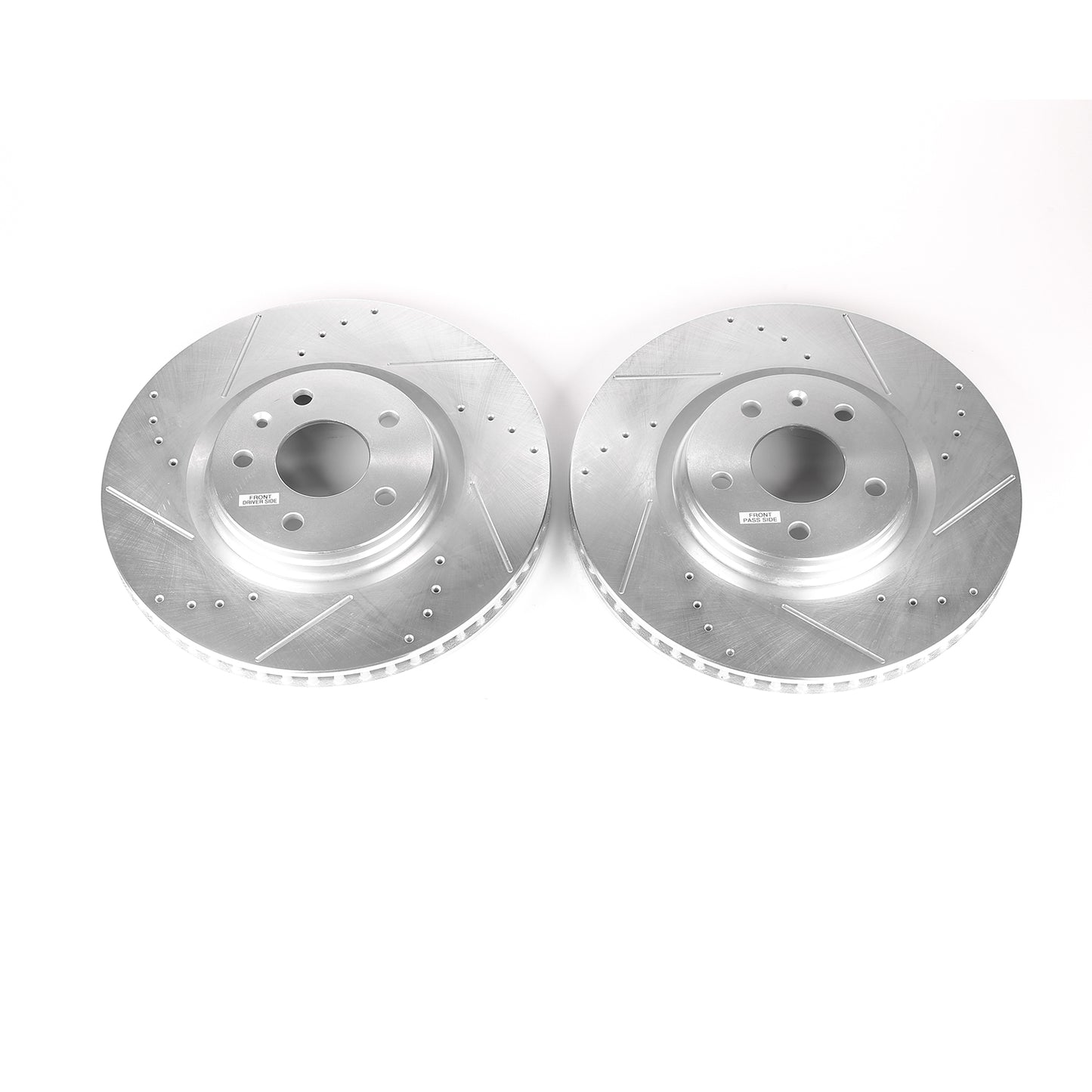 Corvette C7 Stingray Z51 - Front Drilled and Slotted Brake Disc Rotors by PowerStop Evolution (Chevrolet) (AR82171XPR)