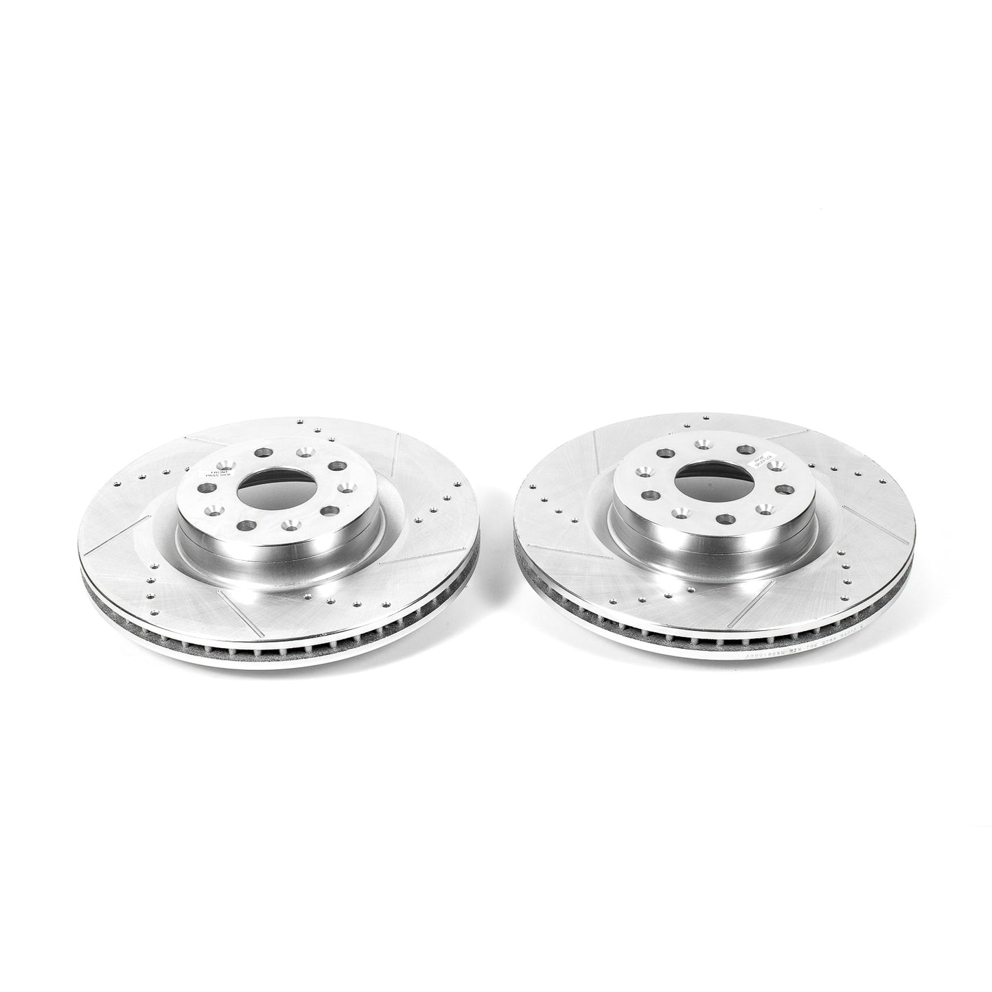 CTSV Camaro - Front Drilled and Slotted Brake Disc Rotors by PowerStop Evolution (Cadillac CT6 Chevrolet SS LT1) (AR82182XPR)