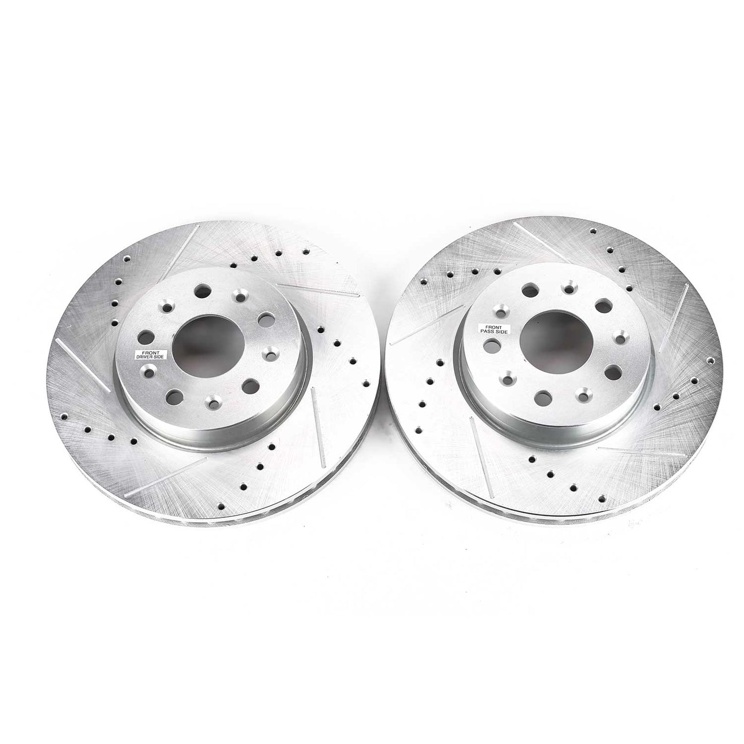 CTS CT6 Camaro - 321mm Front Drilled and Slotted Brake Disc Rotors by PowerStop Evolution (Cadillac Chevrolet LT) (AR82183XPR)