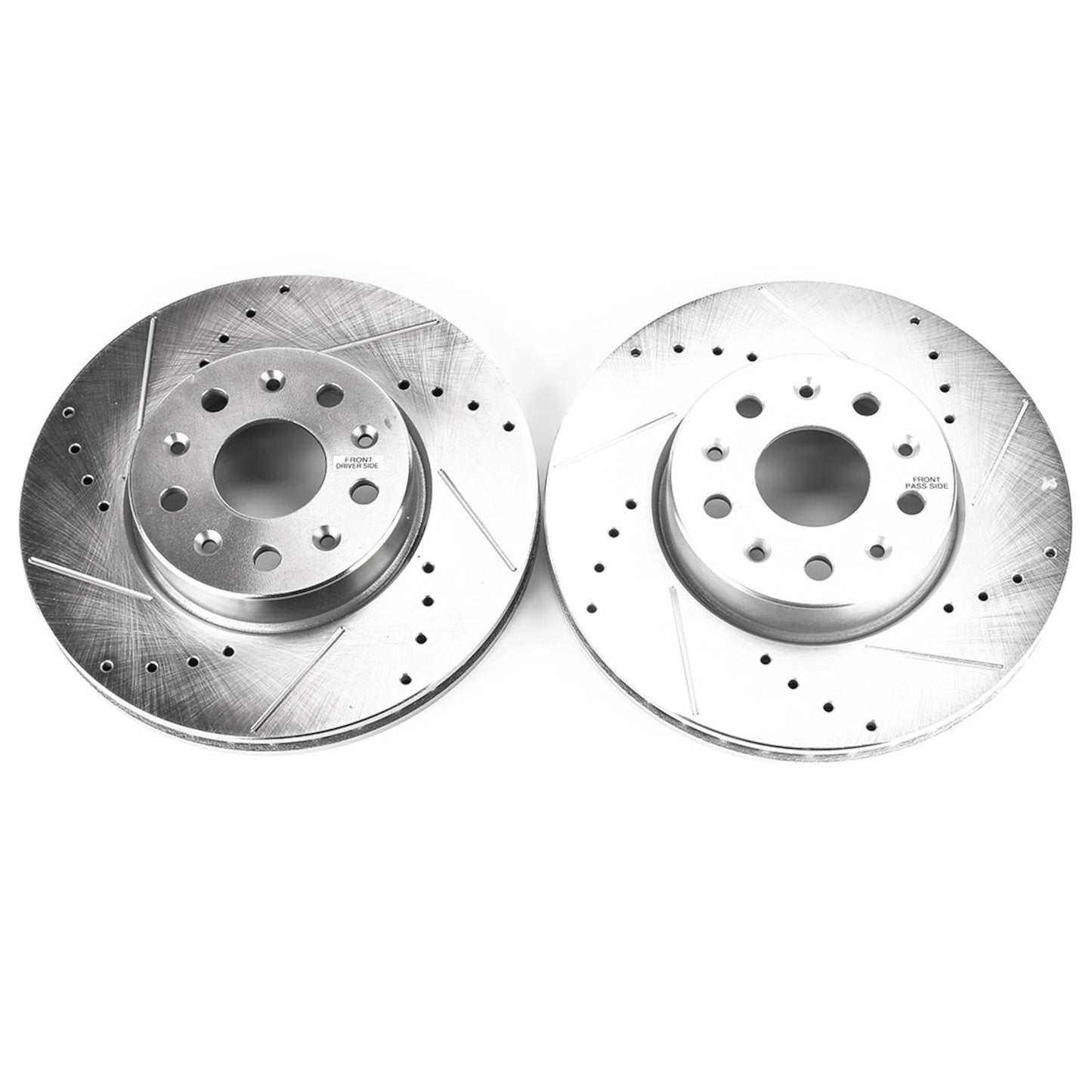 Camaro LT LS (1-Piston) Front Drilled and Slotted Brake Disc Rotors by PowerStop Evolution (Chevrolet) (AR82187XPR)