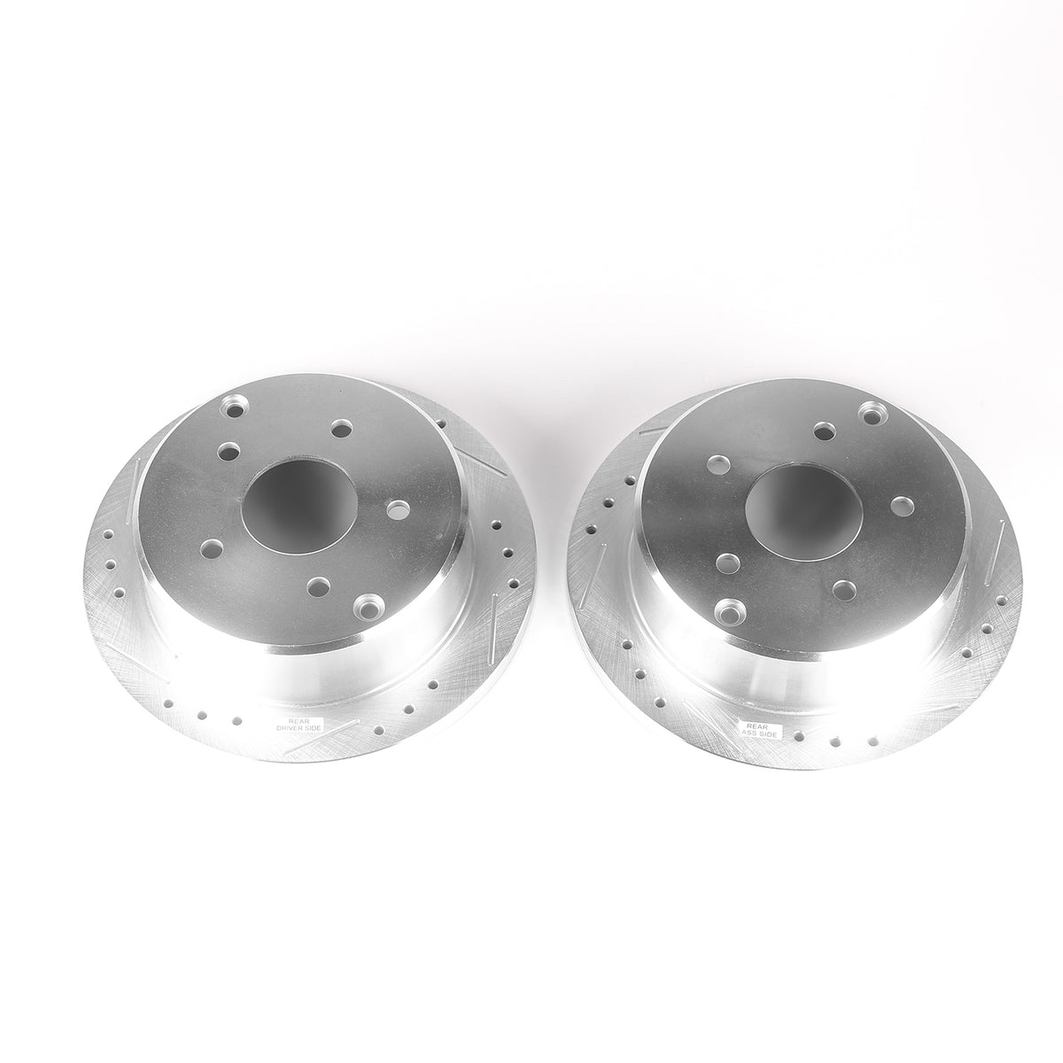 Rear 286x16mm Drilled Slotted Brake Rotors PowerStop Evolution AR8284XPR