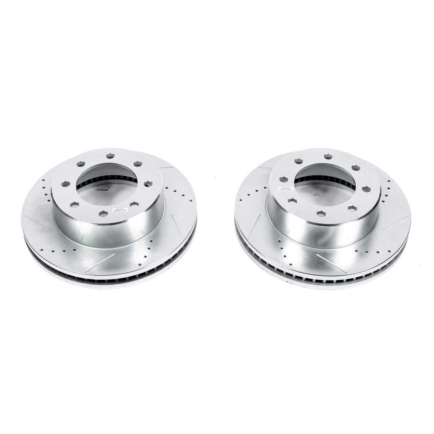 Front Drilled Slotted Brake Rotors PowerStop Evolution AR8373XPR