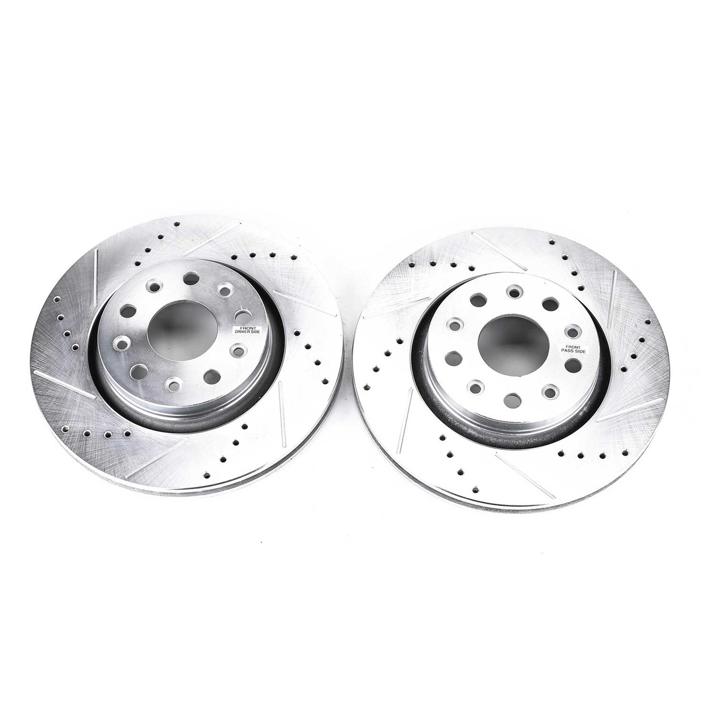 Jeep Wrangler JL and Gladiator 330x28mm Front Drilled and Slotted Brake Disc Rotors by PowerStop Evolution AR8386XPR