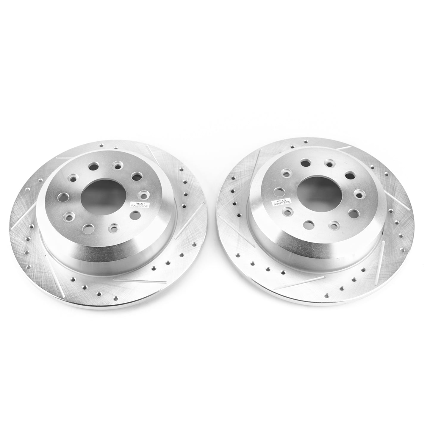 Jeep Wrangler JL (Brake Code BRY) - Rear Drilled and Slotted Brake Disc Rotors by PowerStop Evolution (AR8389XPR)