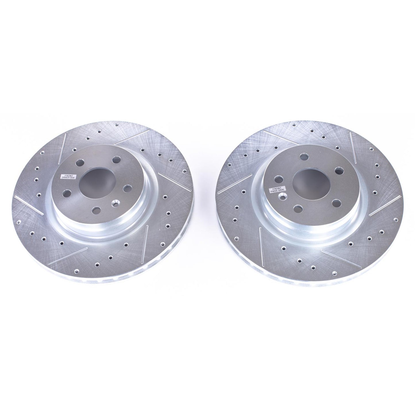 Front Drilled and Slotted Brake Disc Rotors by PowerStop Evolution AR84000XPR