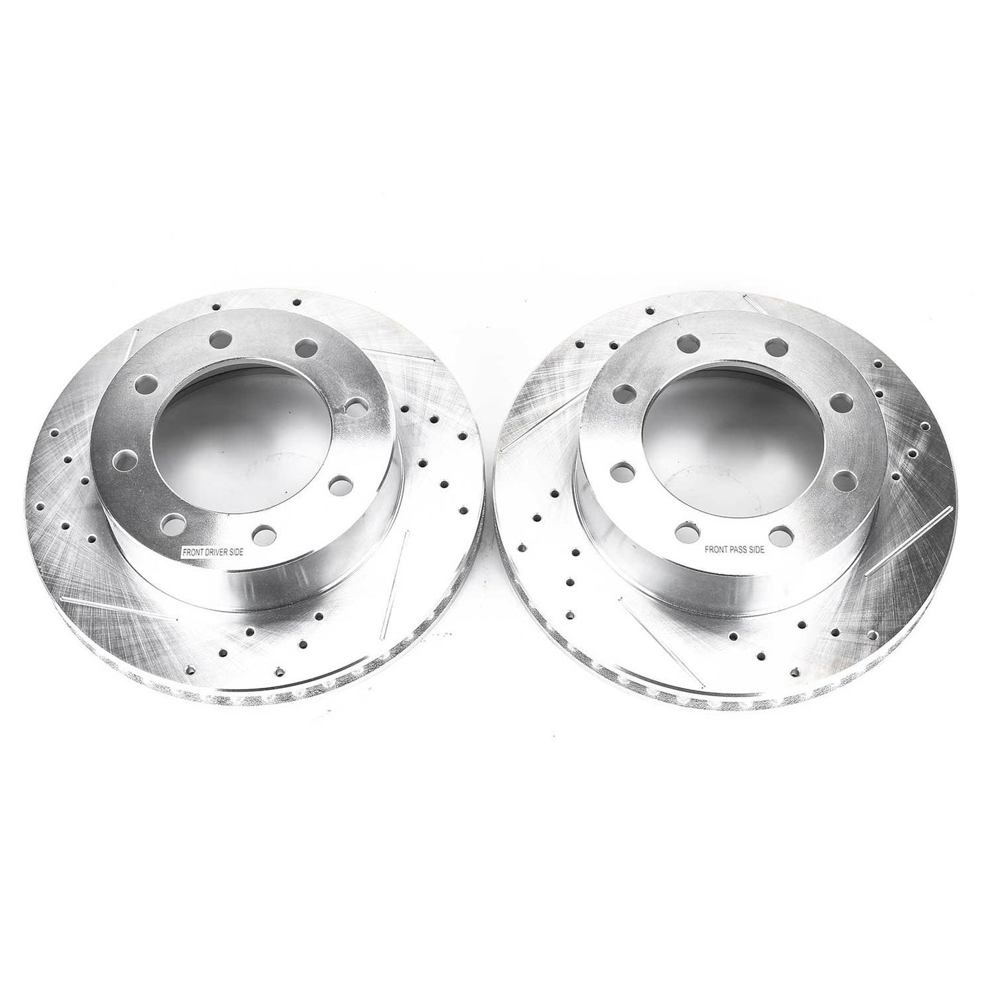 Front Drilled and Slotted Brake Disc Rotors by PowerStop Evolution AR85107XPR