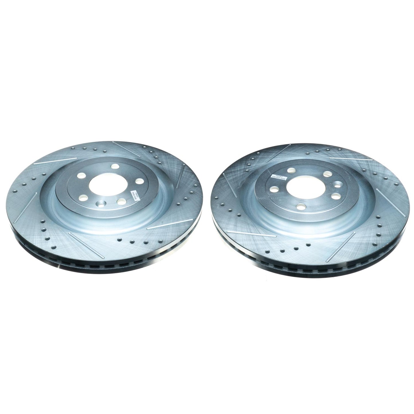 Front Drilled Slotted Brake Rotors PowerStop Evolution AR85141XPR