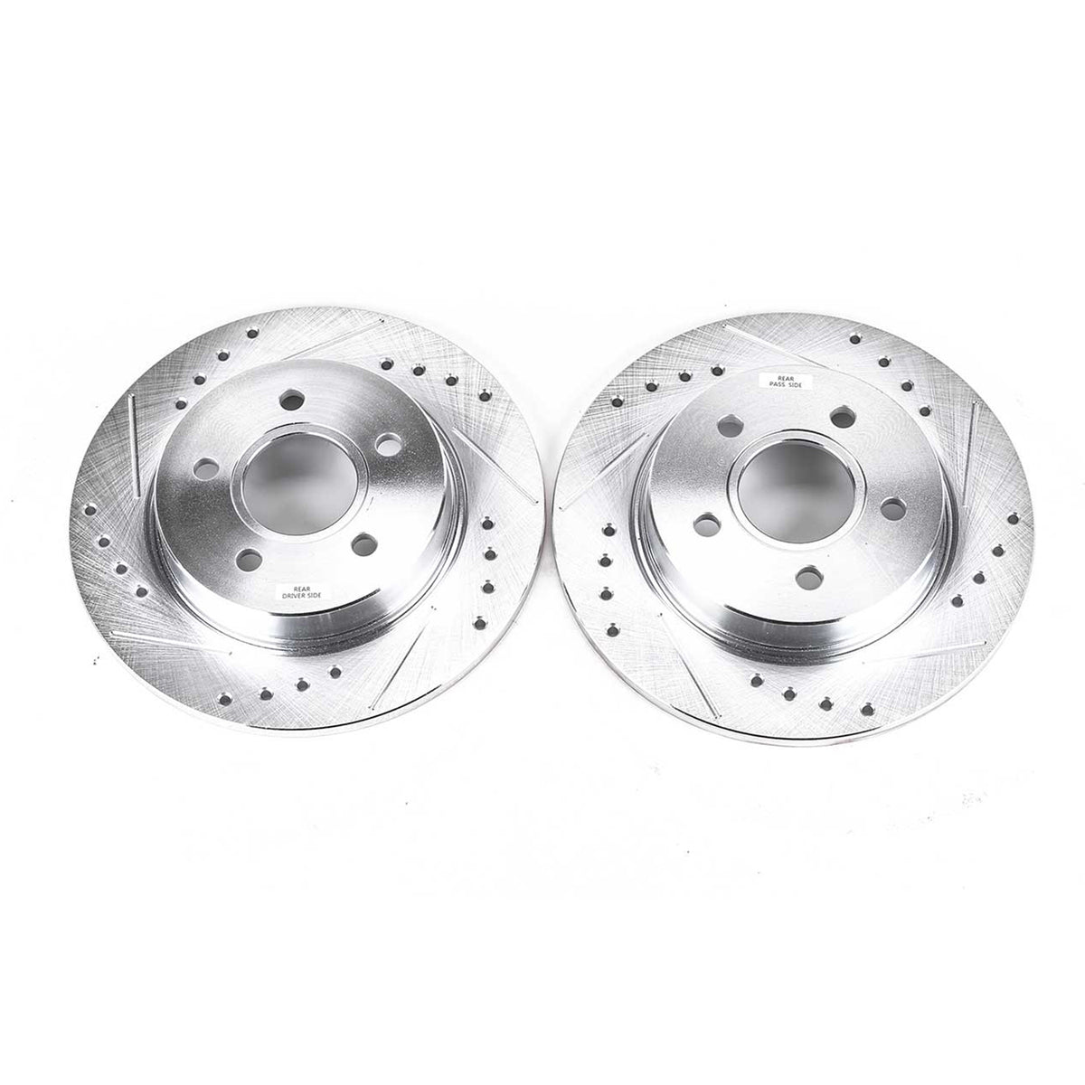 Rear 271x11mm Drilled Slotted Brake Rotors PowerStop Evolution AR85145XPR