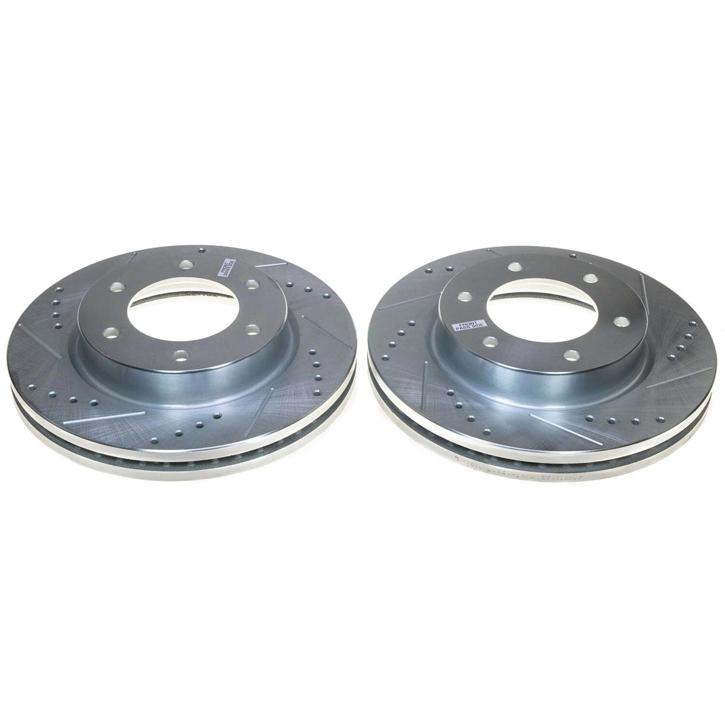 Ford Bronco and Ranger - Front Drilled and Slotted Brake Disc Rotors by PowerStop Evolution (AR85198XPR)