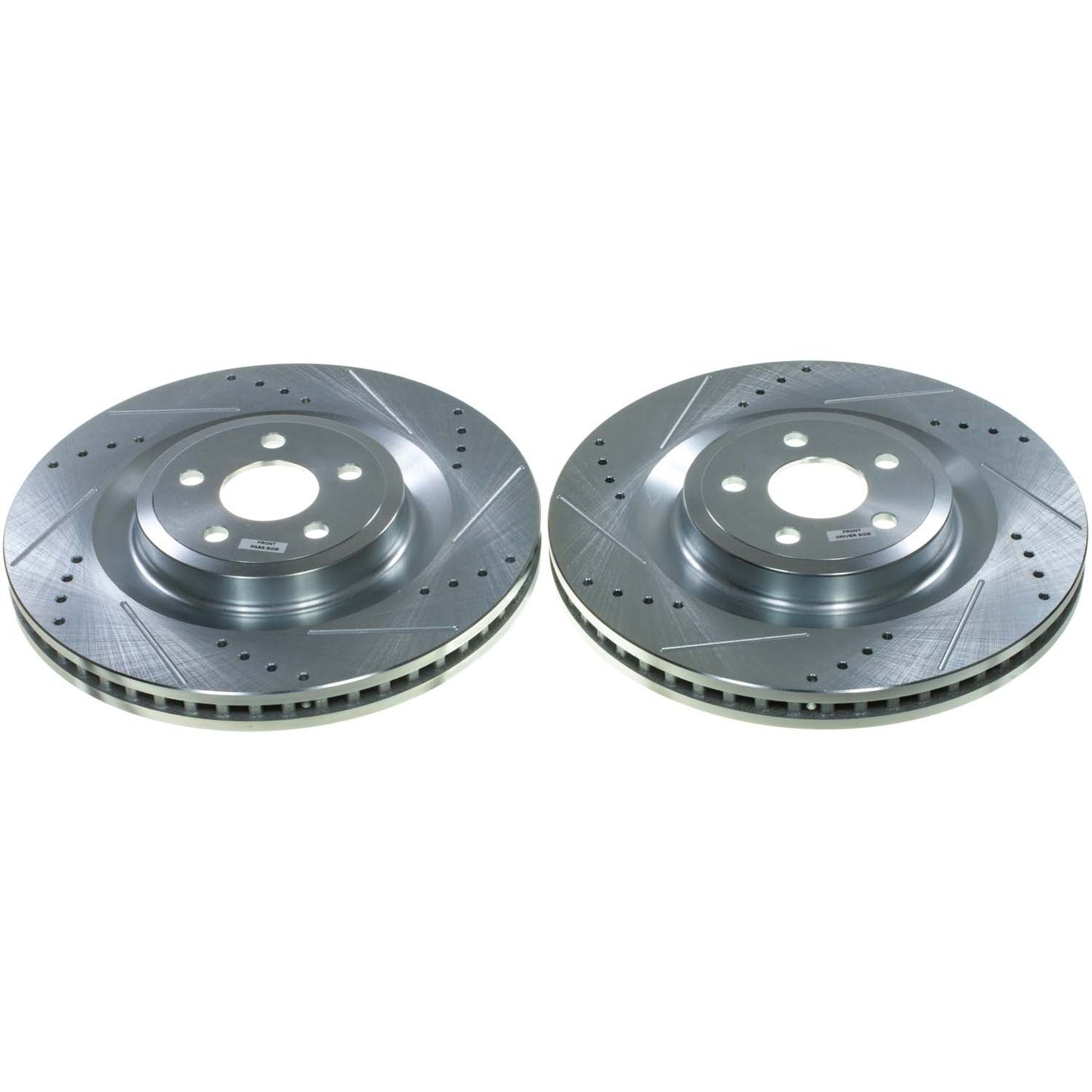 Front Drilled and Slotted Brake Disc Rotors by PowerStop Evolution AR85219XPR