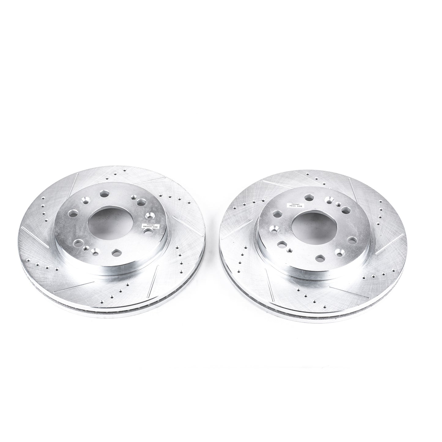 Chevrolet GMC Cadillac (2005-2020) - Front Drilled and Slotted Brake Disc Rotors by PowerStop Evolution (Silverado 1500 Avalanche Tahoe Suburban Express Van Sierra Denali XL Yukon Savana Escalade XTS) (AR8654XPR)