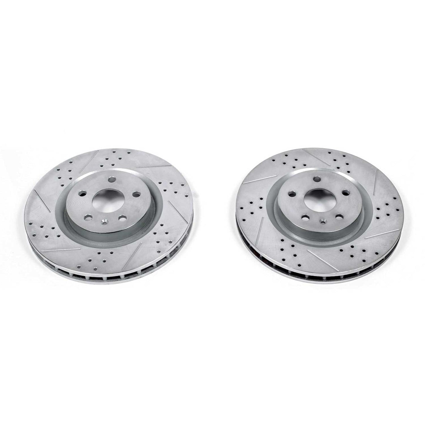 Camaro SS 6.2L (2010-2015) - Front Drilled and Slotted Brake Disc Rotors by PowerStop Evolution (Chevrolet Pontiac G8 GXP) (AR8680XPR)