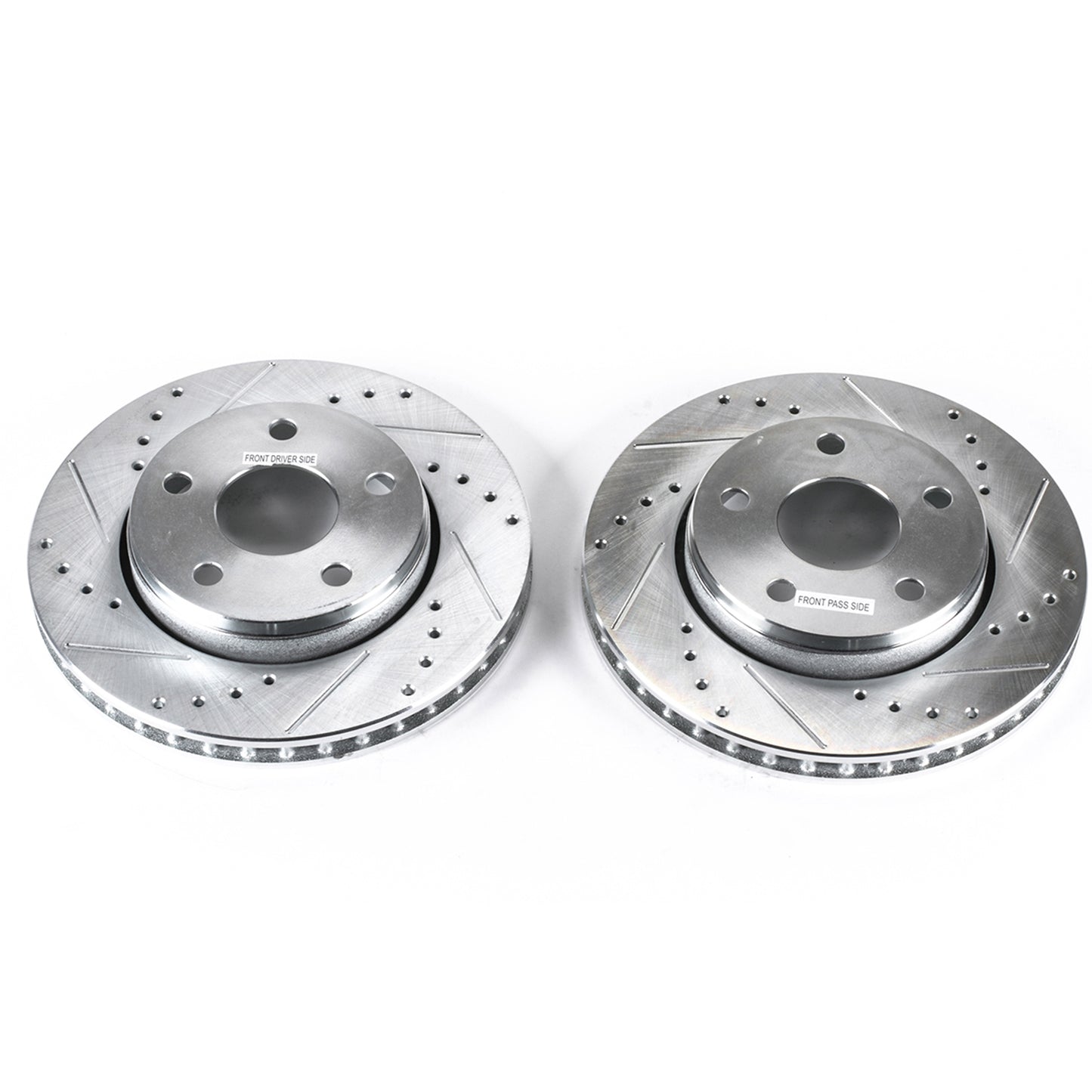 Jeep Wrangler 2007 to 2018 (Wrangler JK) - Front Drilled and Slotted Brake Disc Rotors by PowerStop Evolution (AR8780XPR)