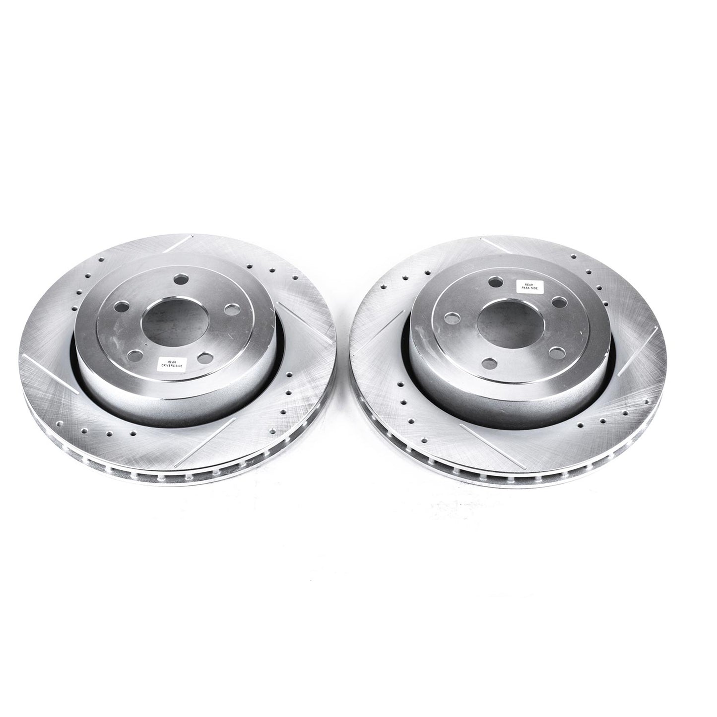 Front Drilled and Slotted Brake Disc Rotors by PowerStop Evolution AR8795XPR