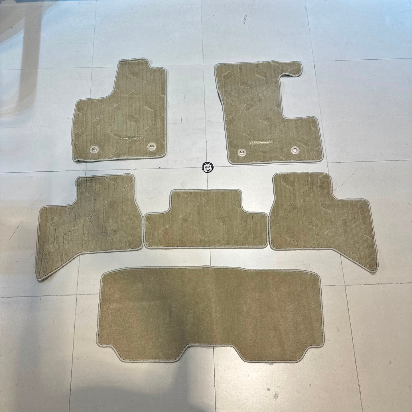 Toyota Land Cruiser LC300 Beige Genuine Floor Mats (FE Type)