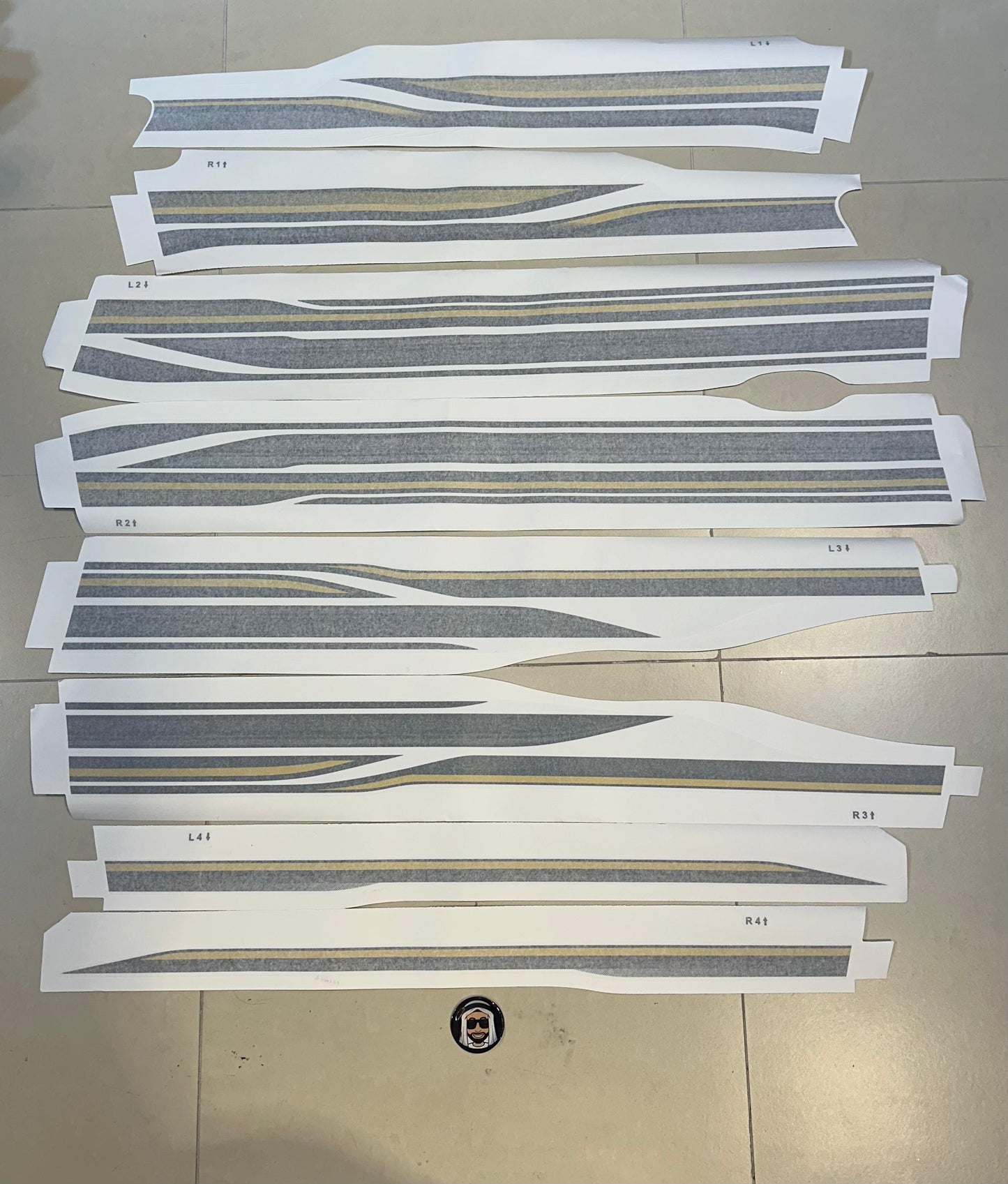 LC200 VXR 5.7L 2018 - Side Stripe Stickers (Toyota Land Cruiser) (Copy One)