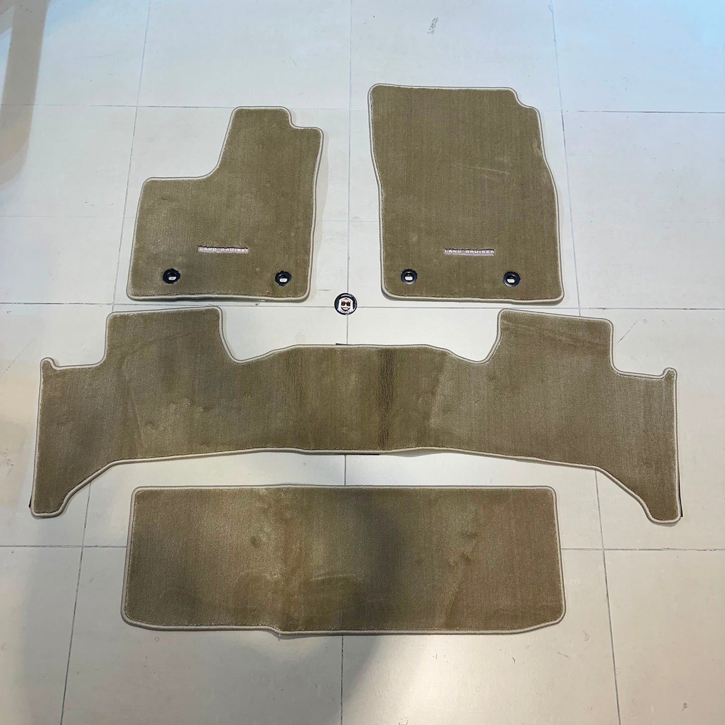 Toyota Land Cruiser LC300 Beige Genuine Floor Mats (No FE Type)