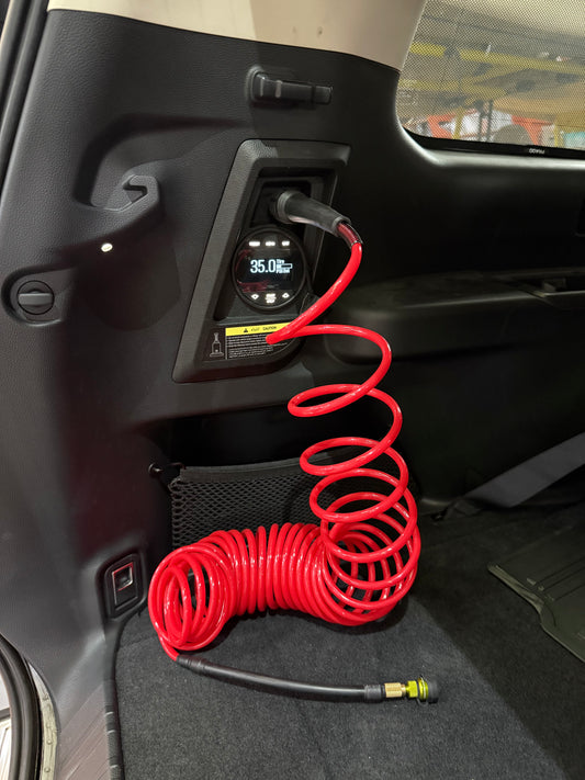 Integrated Digital Air Compressor Pump Tyre Inflator and Deflator - Toyota Prado LC250