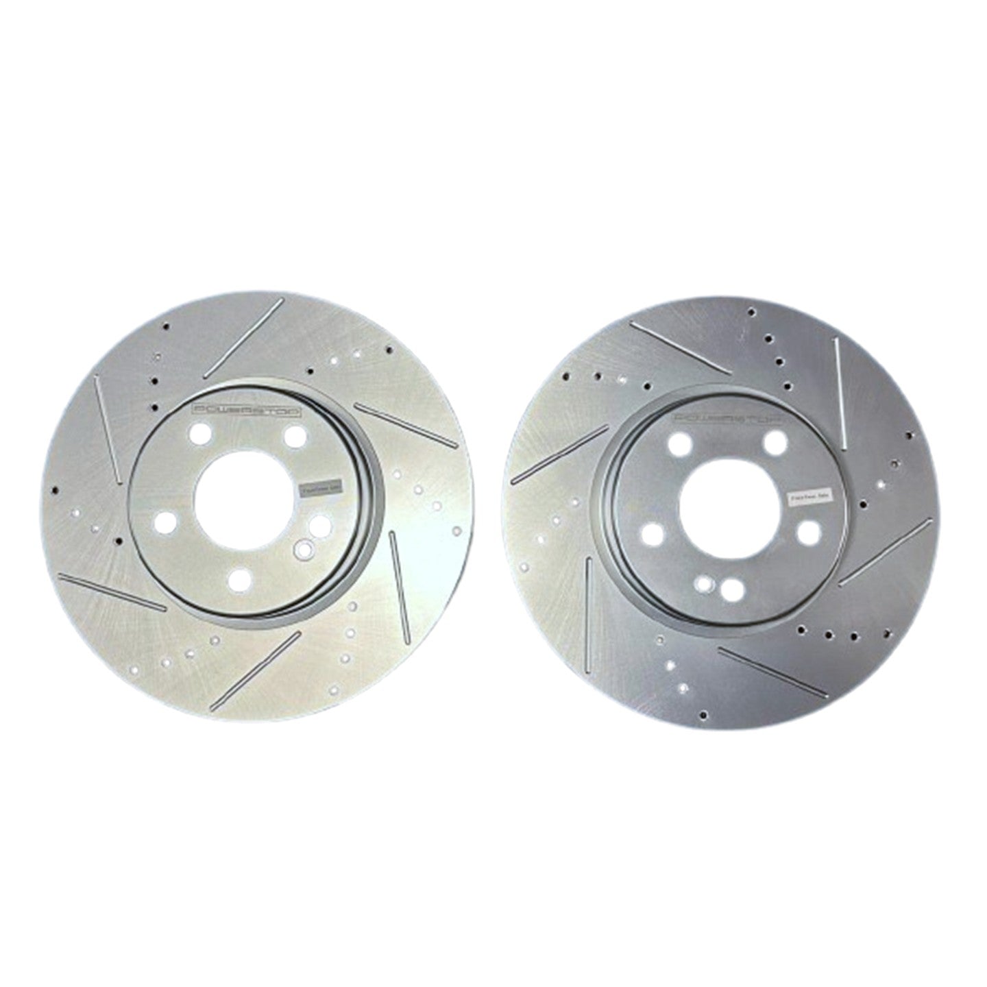 Mercedes 318x30mm Front Drilled and Slotted Brake Disc Rotors by PowerStop Evolution CBR6339XPR