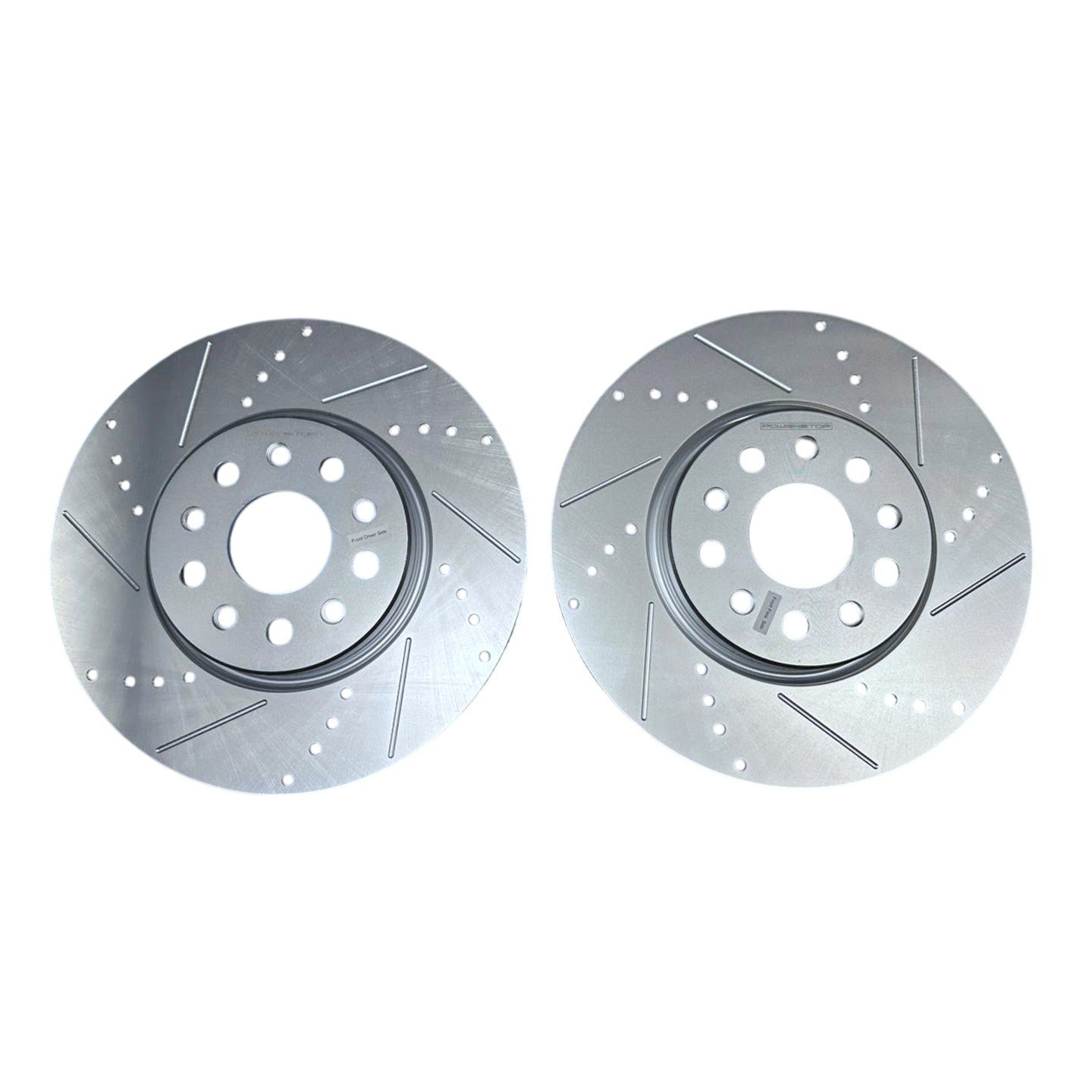 Jeep Grand Cherokee 356x32mm Front Drilled and Slotted Brake Disc Rotors by PowerStop Evolution CBR6626XPR