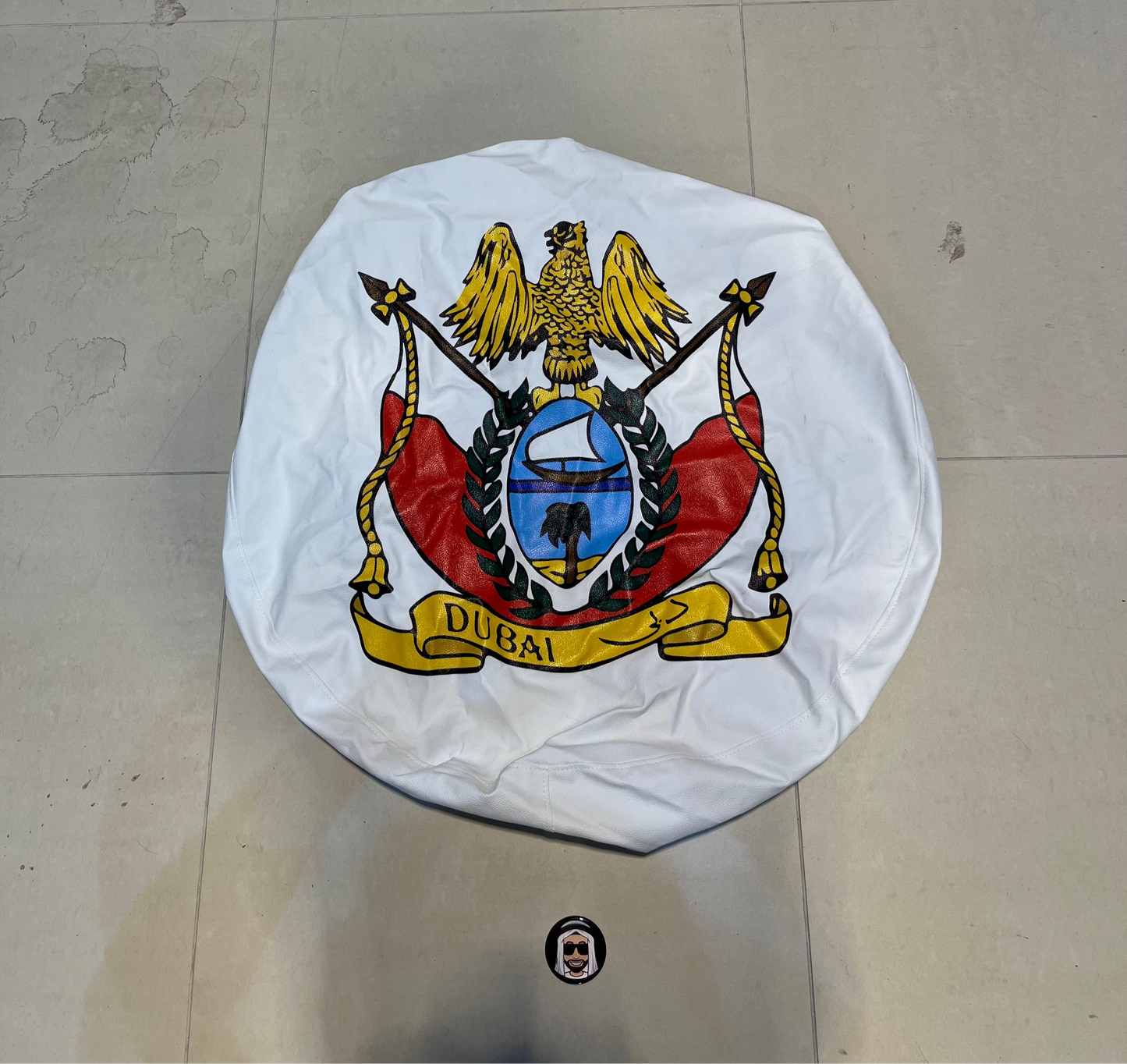 Spare Tyre White Cover on Cover Dubai (Nissan Patrol Y61 Y60)