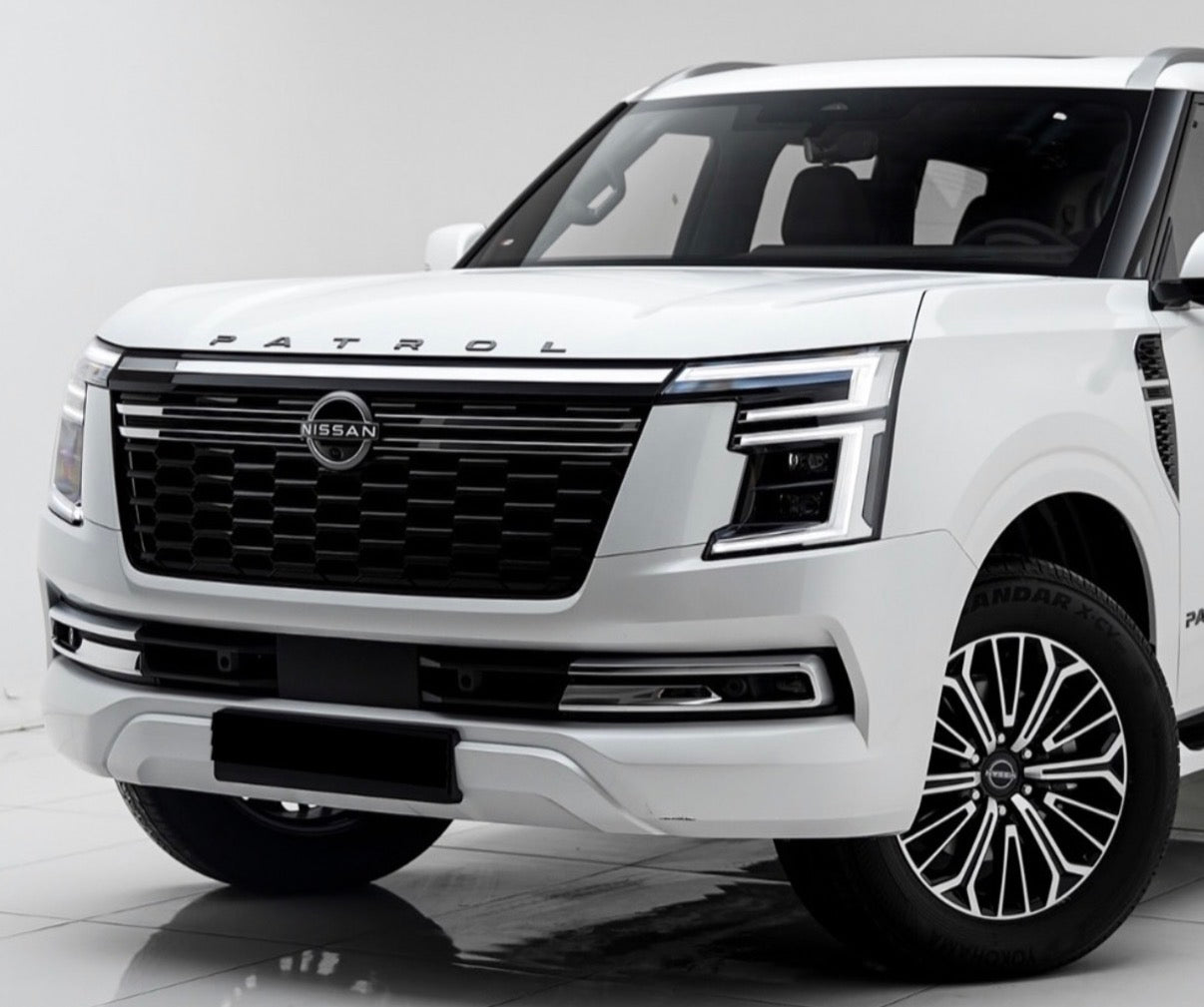 Gunmetal Gray Hood Badge - Nissan Patrol Y63