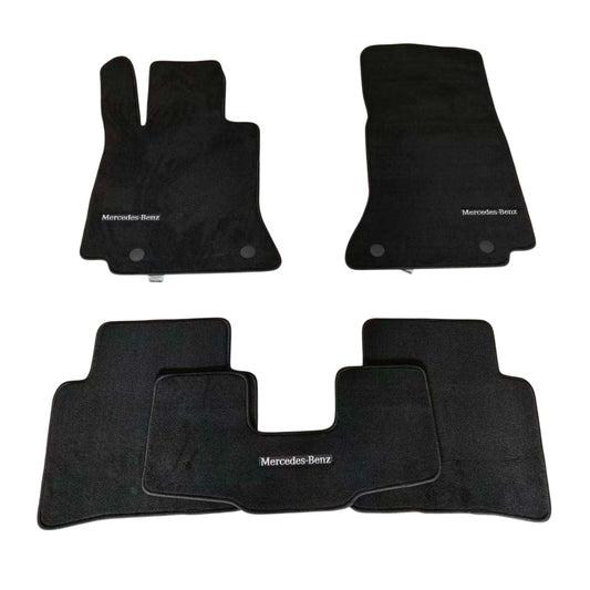 Mercedes C Class W206 2022+ Luxury Black Floor Mats with Mercedes-Benz Logo