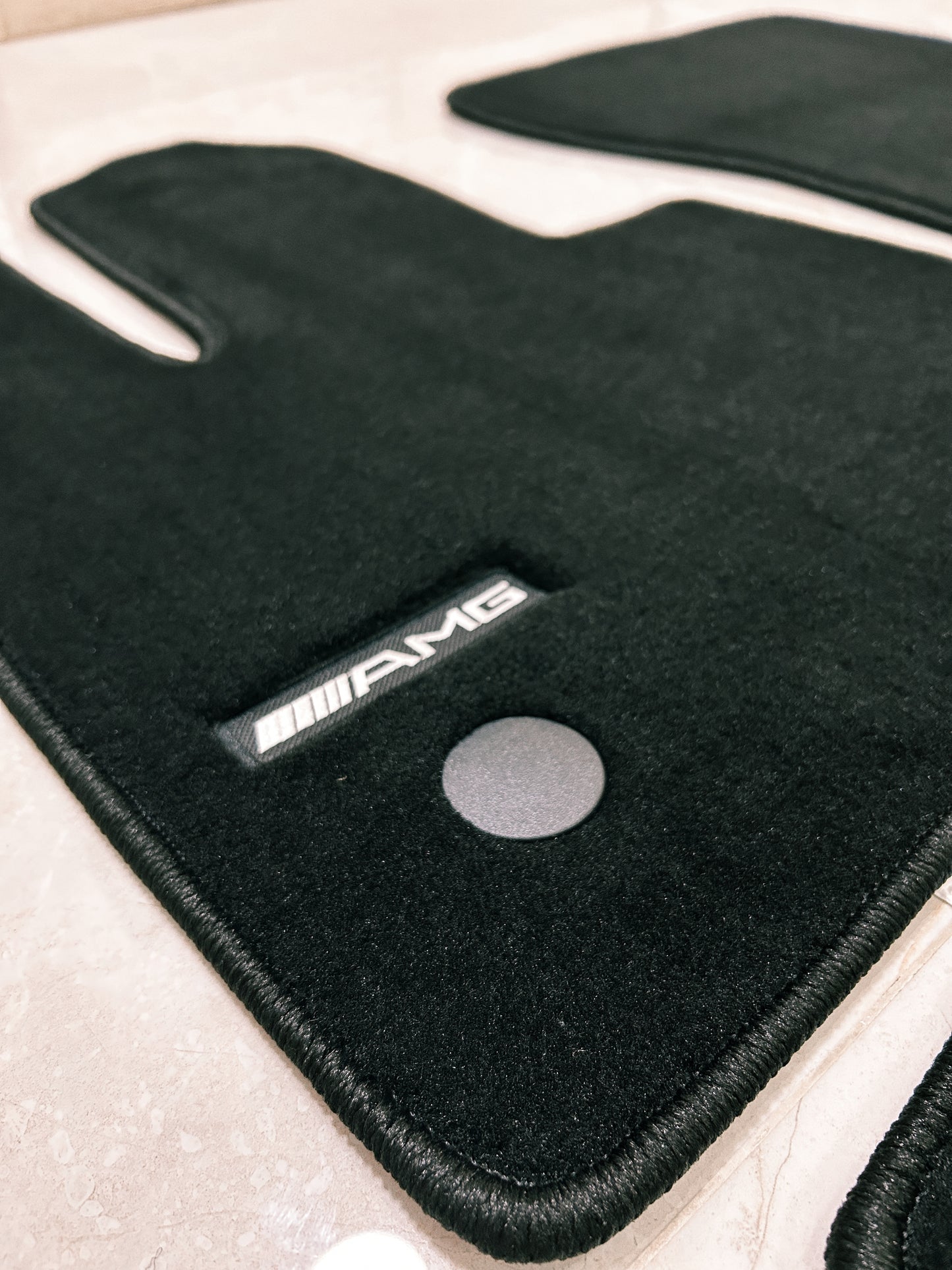 Mercedes G Class 2019-2025 Luxury Black Floor Mats with AMG Logo