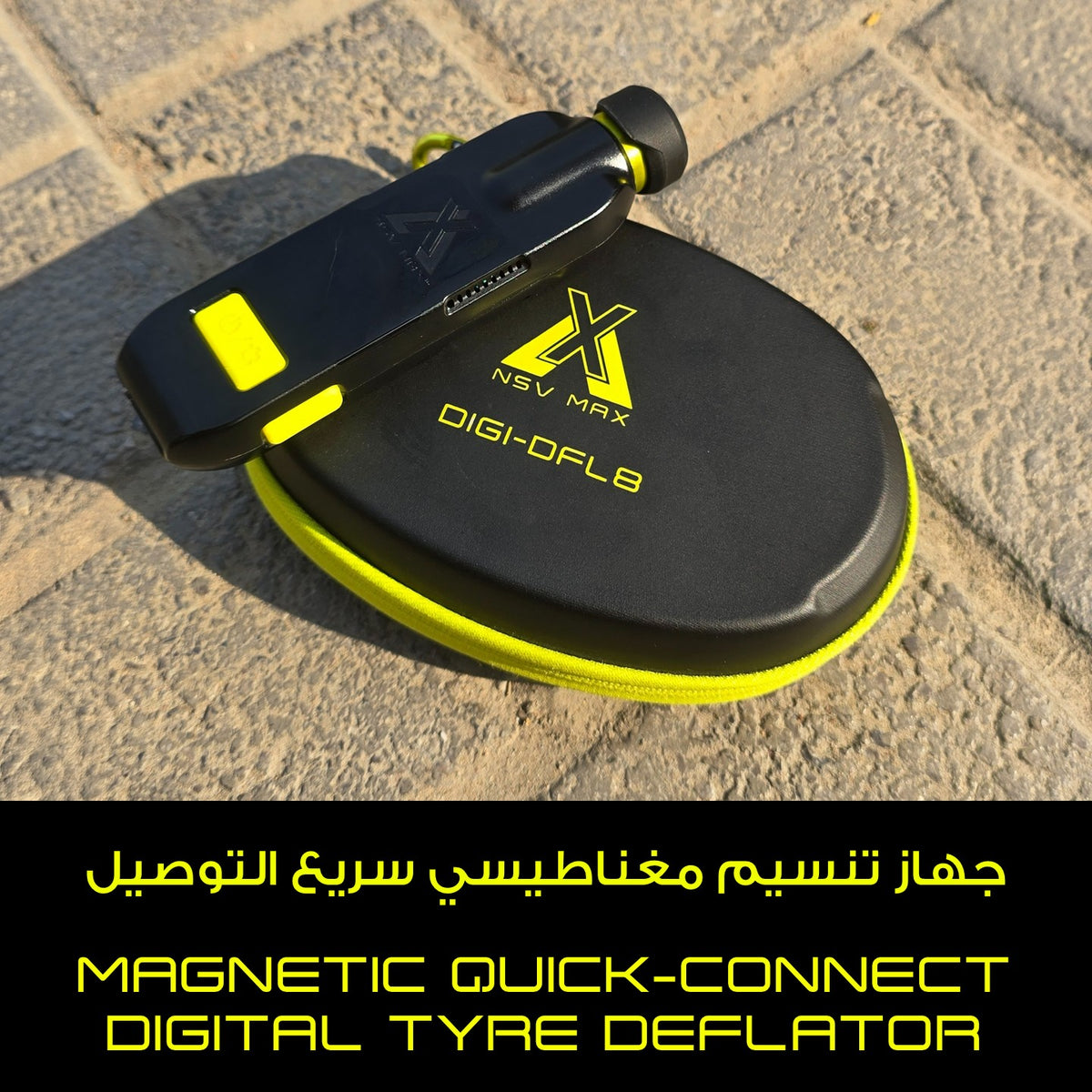 NSV MAX DIGI-DFL8 - Magnetic Quick-Connect Tyre Deflation Adapter