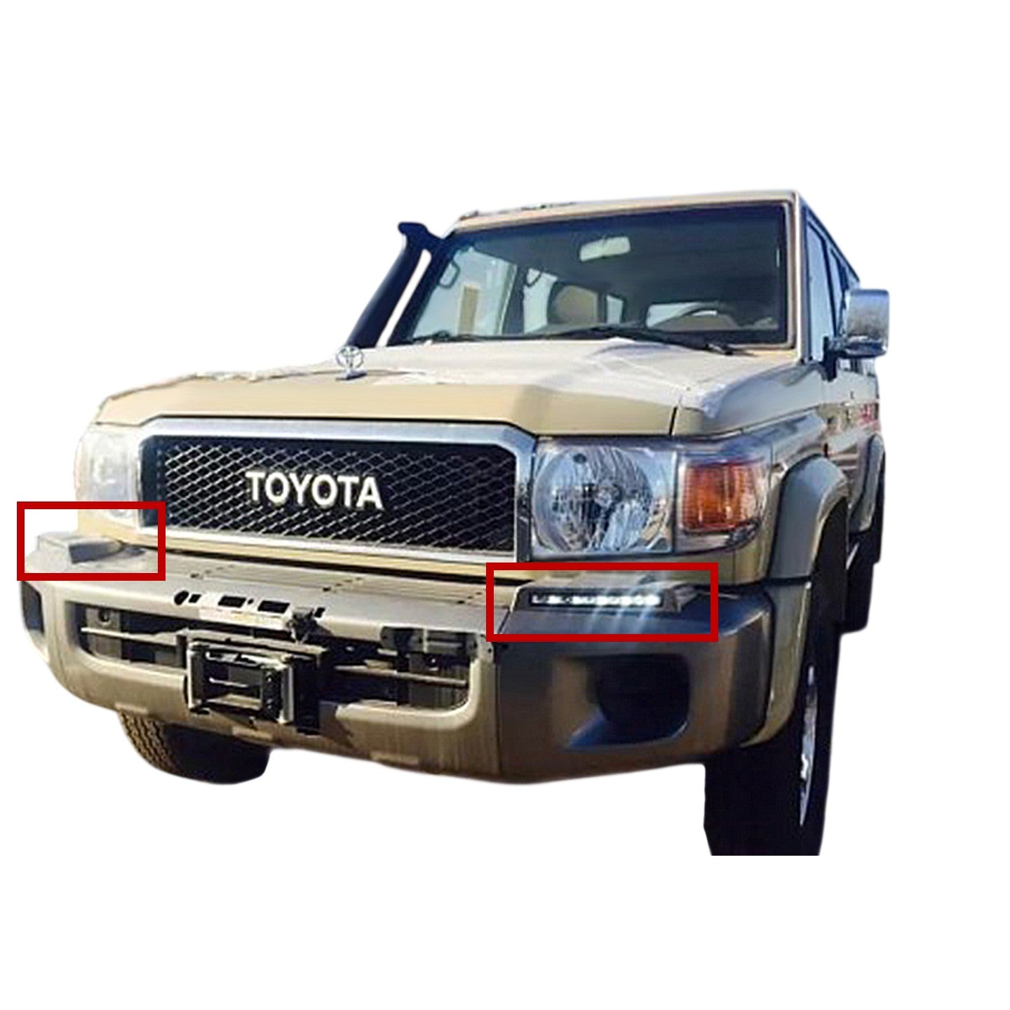 Front LED DRL Lights - Toyota Land Cruiser LC70 Series