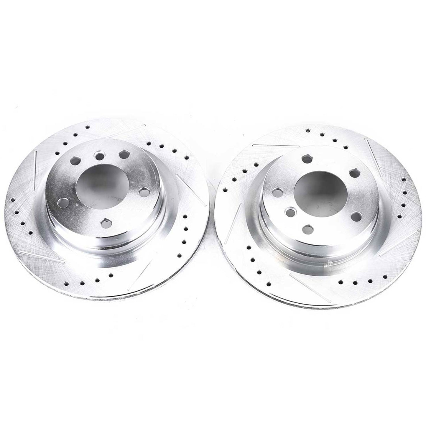 Rear Drilled and Slotted Brake Disc Rotors by PowerStop Evolution EBR1020XPR