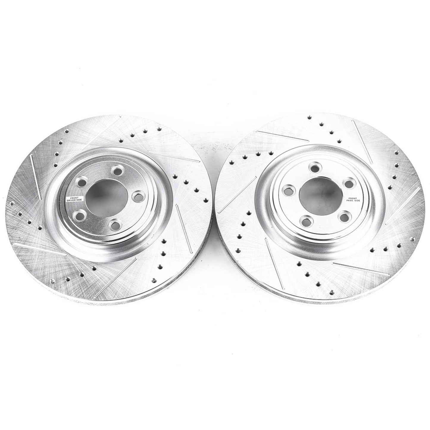 Front Drilled and Slotted Brake Disc Rotors by PowerStop Evolution EBR1083XPR