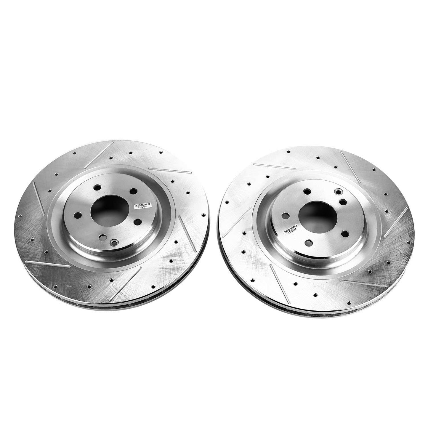 Front Drilled and Slotted Brake Disc Rotors by PowerStop Evolution EBR1243XPR