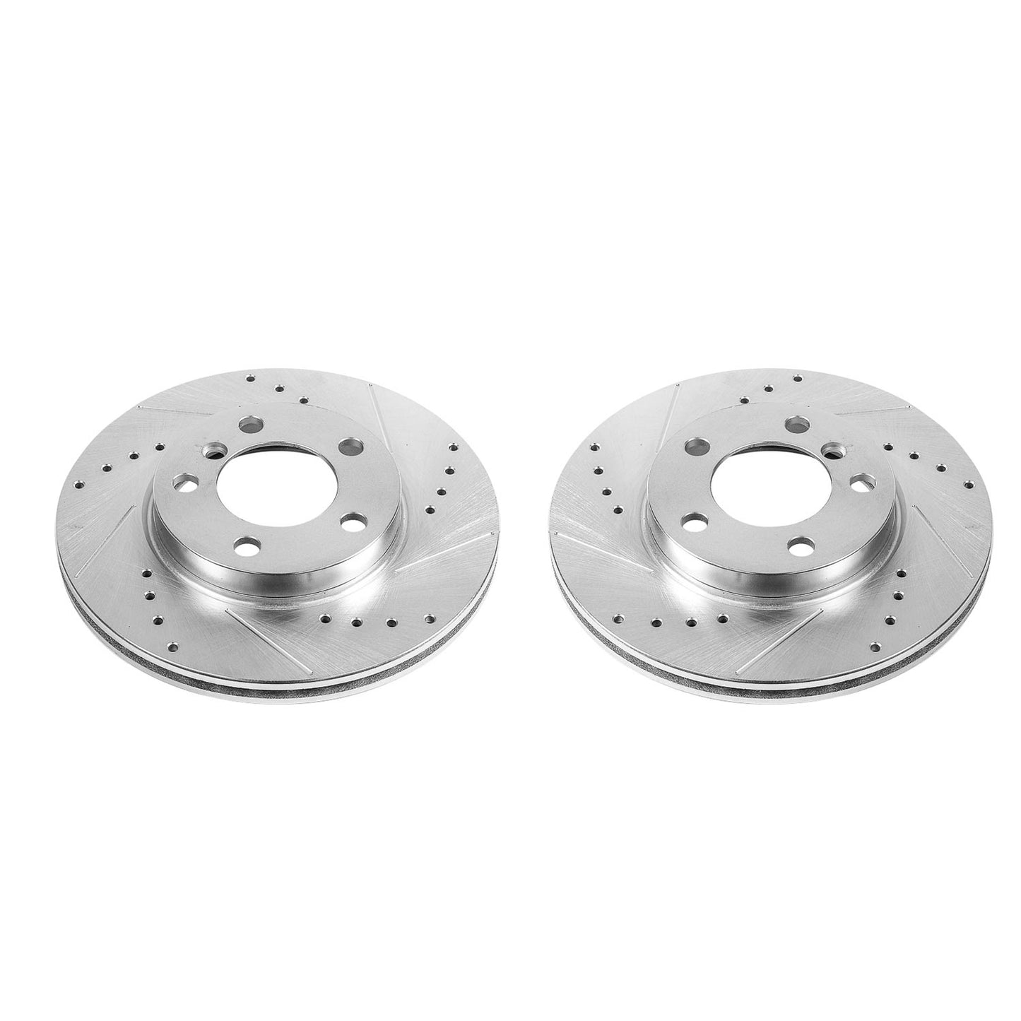 Front Drilled and Slotted Brake Disc Rotors by PowerStop Evolution EBR1411XPR