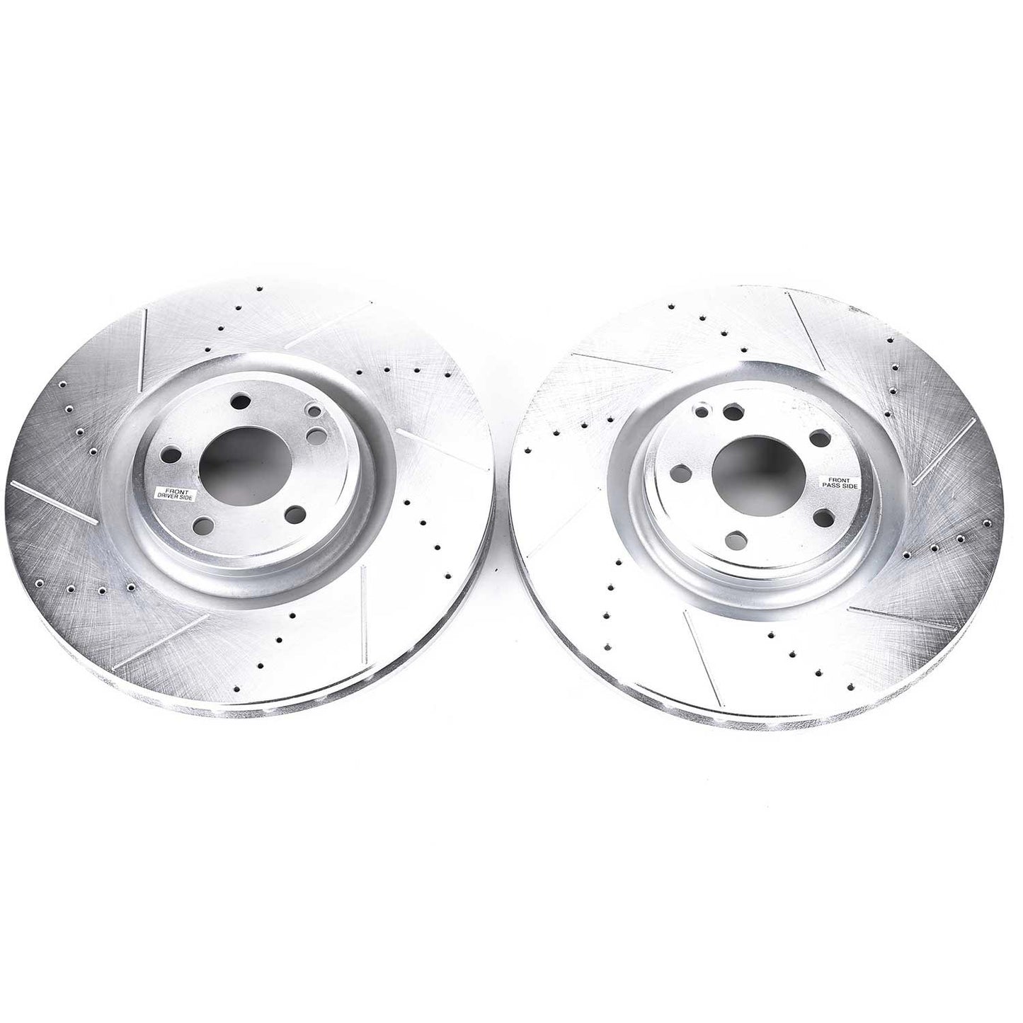 Front Drilled and Slotted Brake Disc Rotors by PowerStop Evolution EBR1454XPR