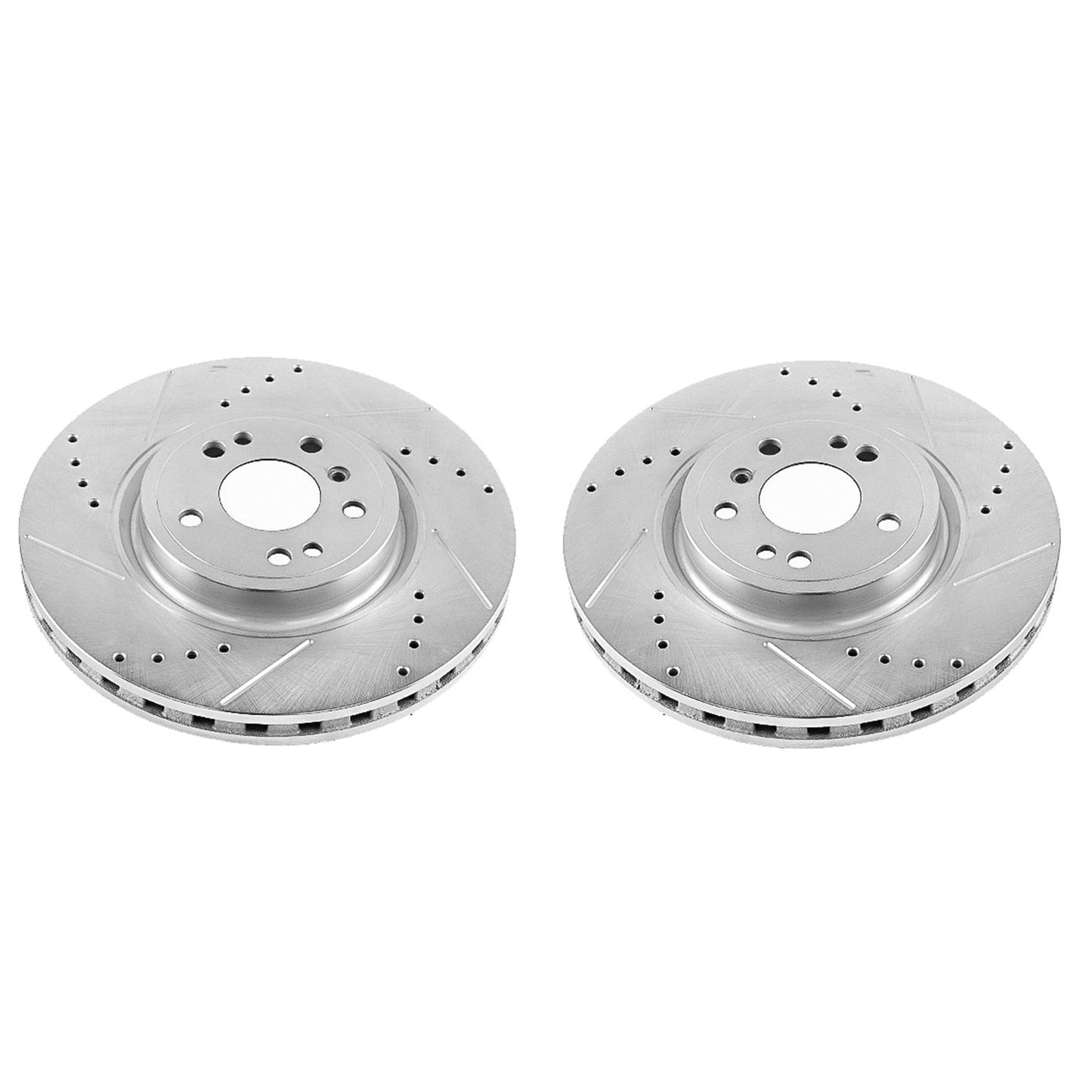 Front Drilled and Slotted Brake Disc Rotors by PowerStop Evolution EBR1460XPR