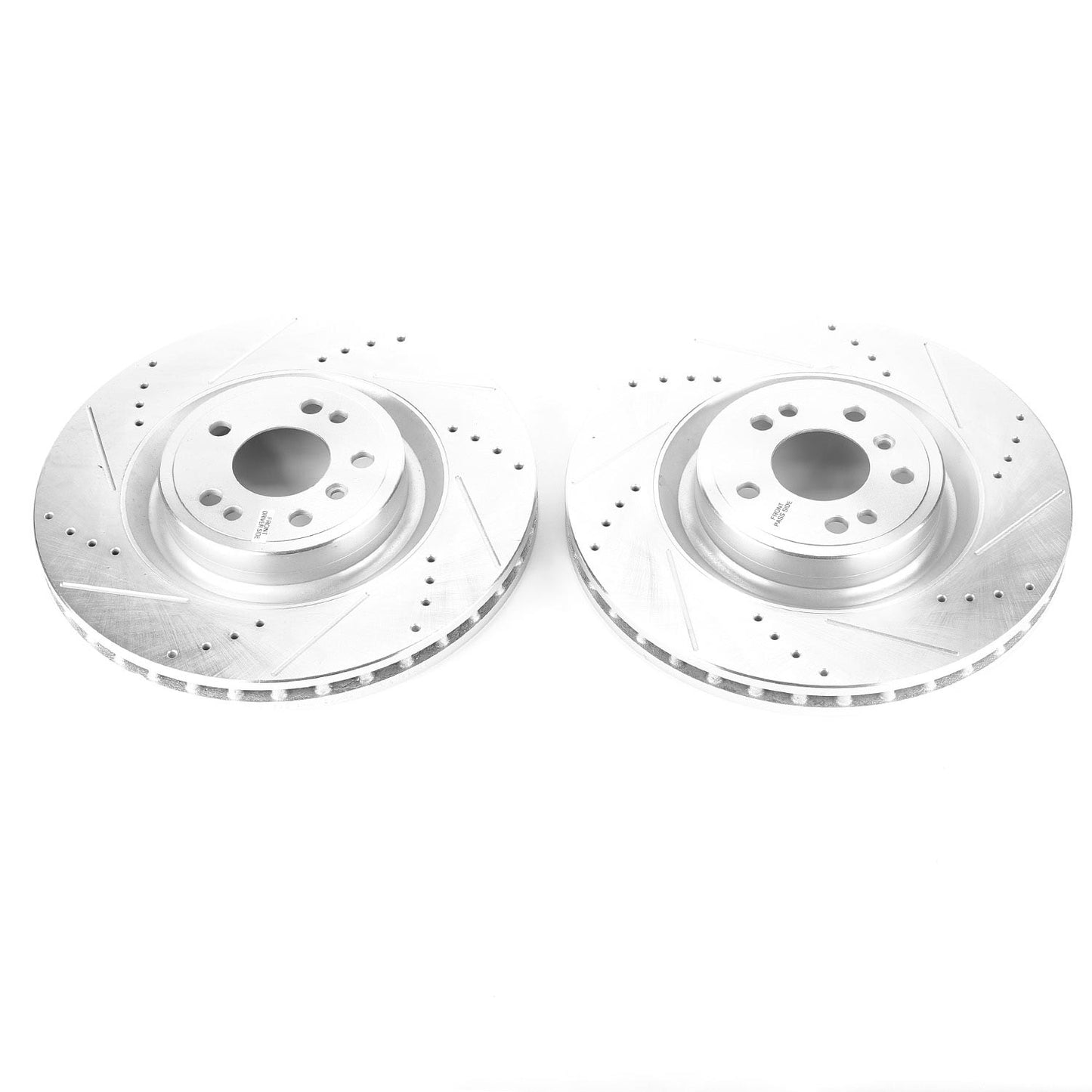 Front Drilled and Slotted Brake Disc Rotors by PowerStop Evolution EBR1463XPR