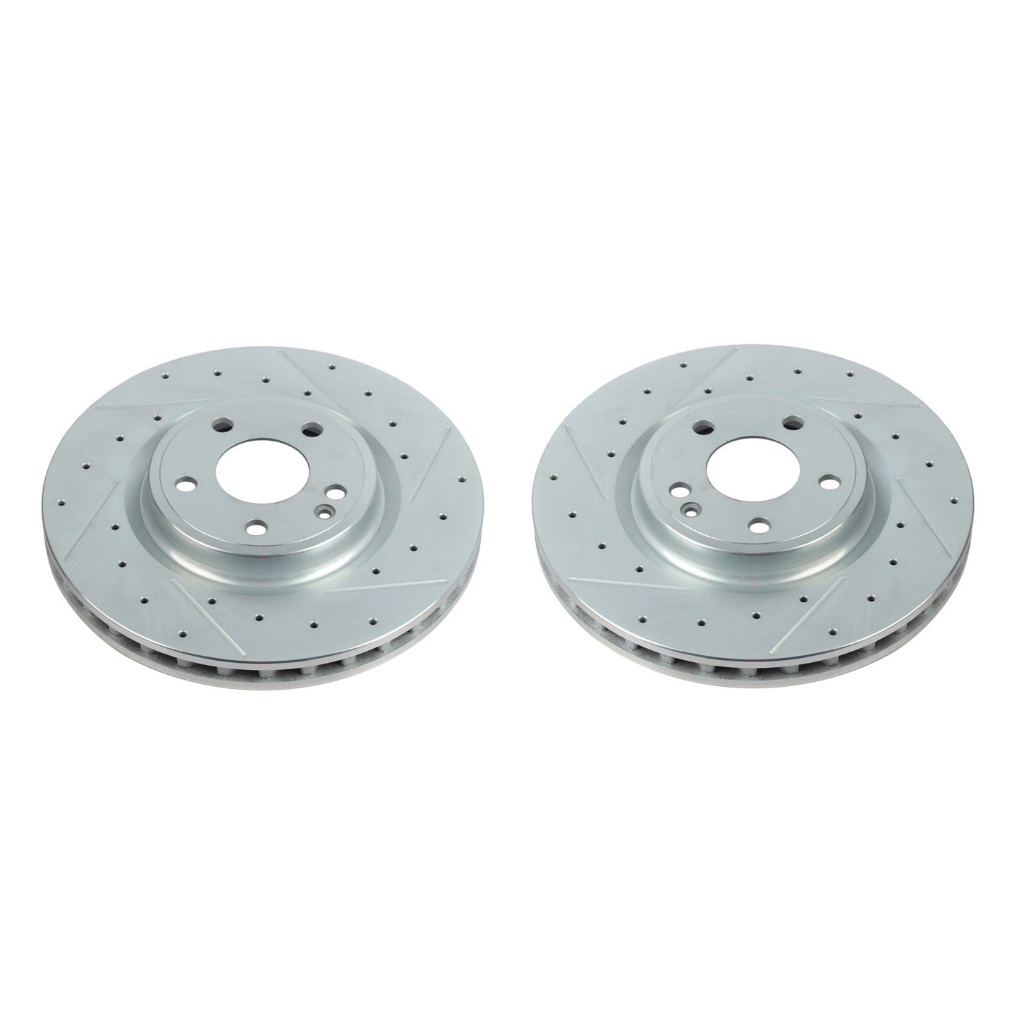Front Drilled and Slotted Brake Disc Rotors by PowerStop Evolution EBR1487XPR