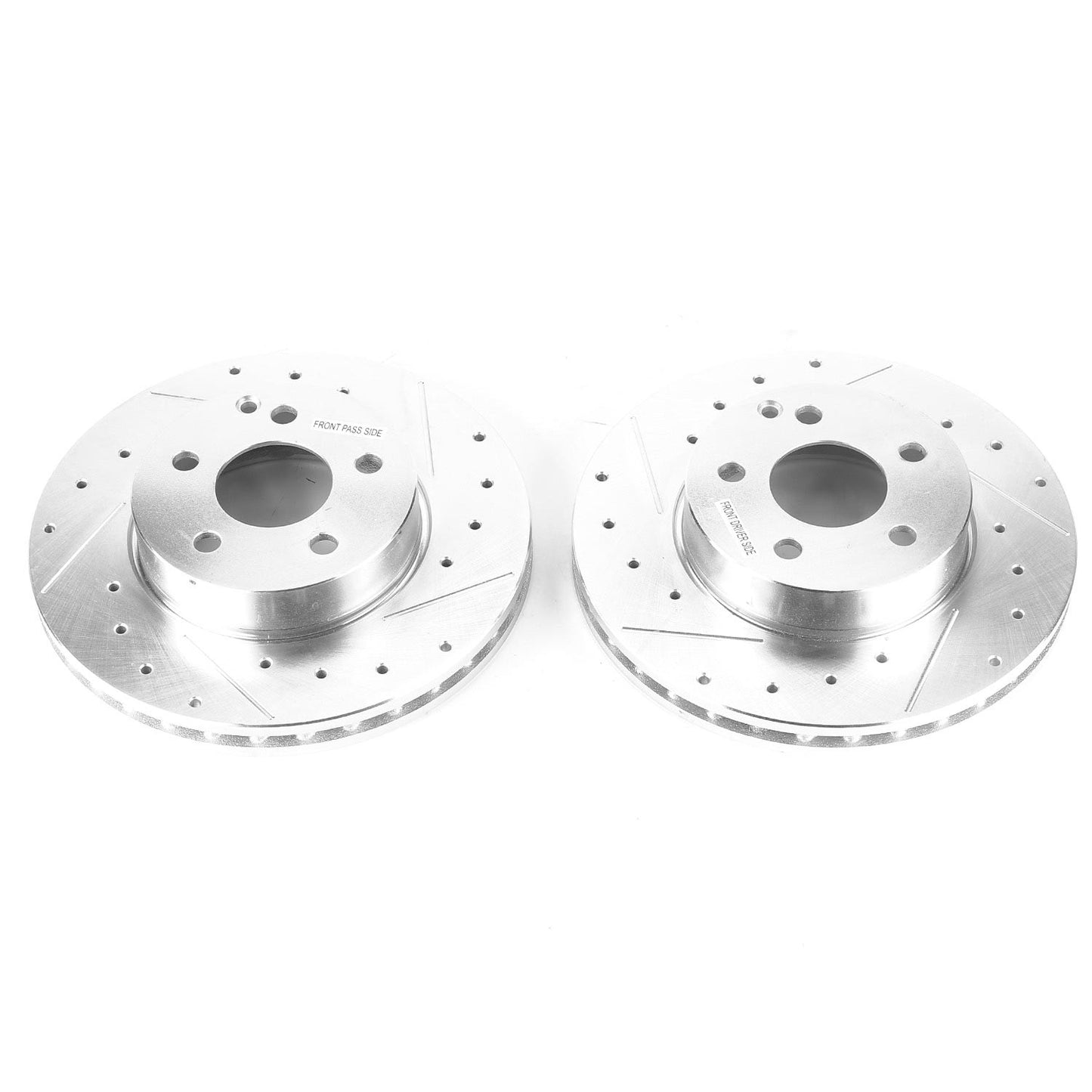 Front Drilled and Slotted Brake Disc Rotors by PowerStop Evolution EBR1626XPR