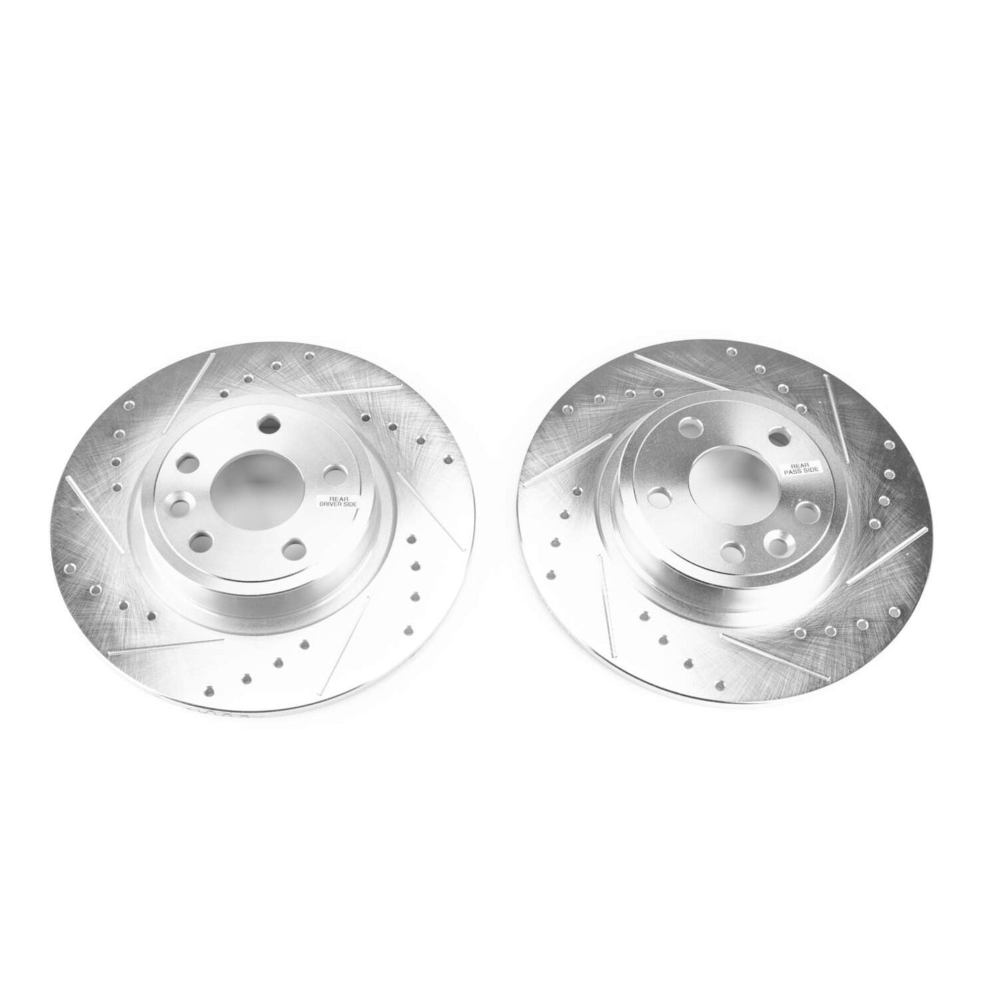Rear Drilled and Slotted Brake Disc Rotors by PowerStop Evolution EBR1655XPR
