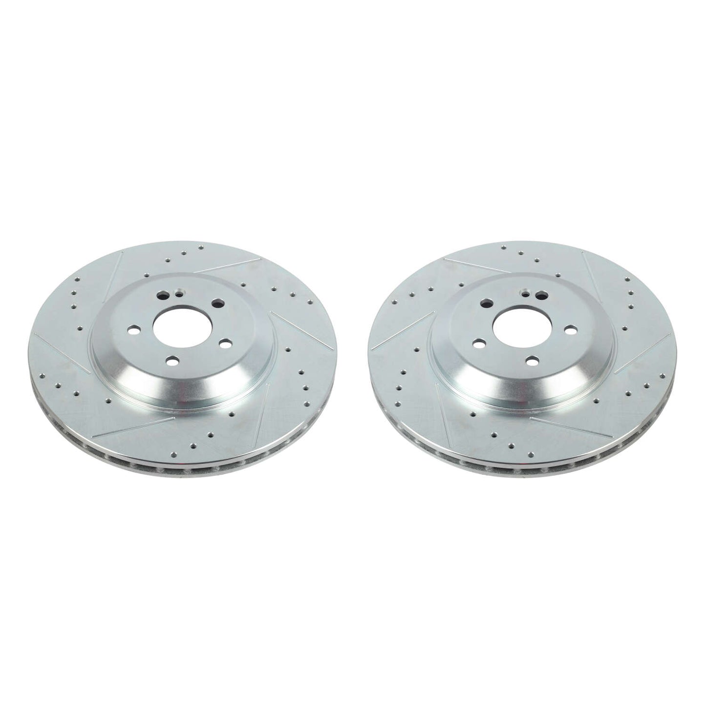 Rear Drilled and Slotted Brake Disc Rotors by PowerStop Evolution EBR1681XPR