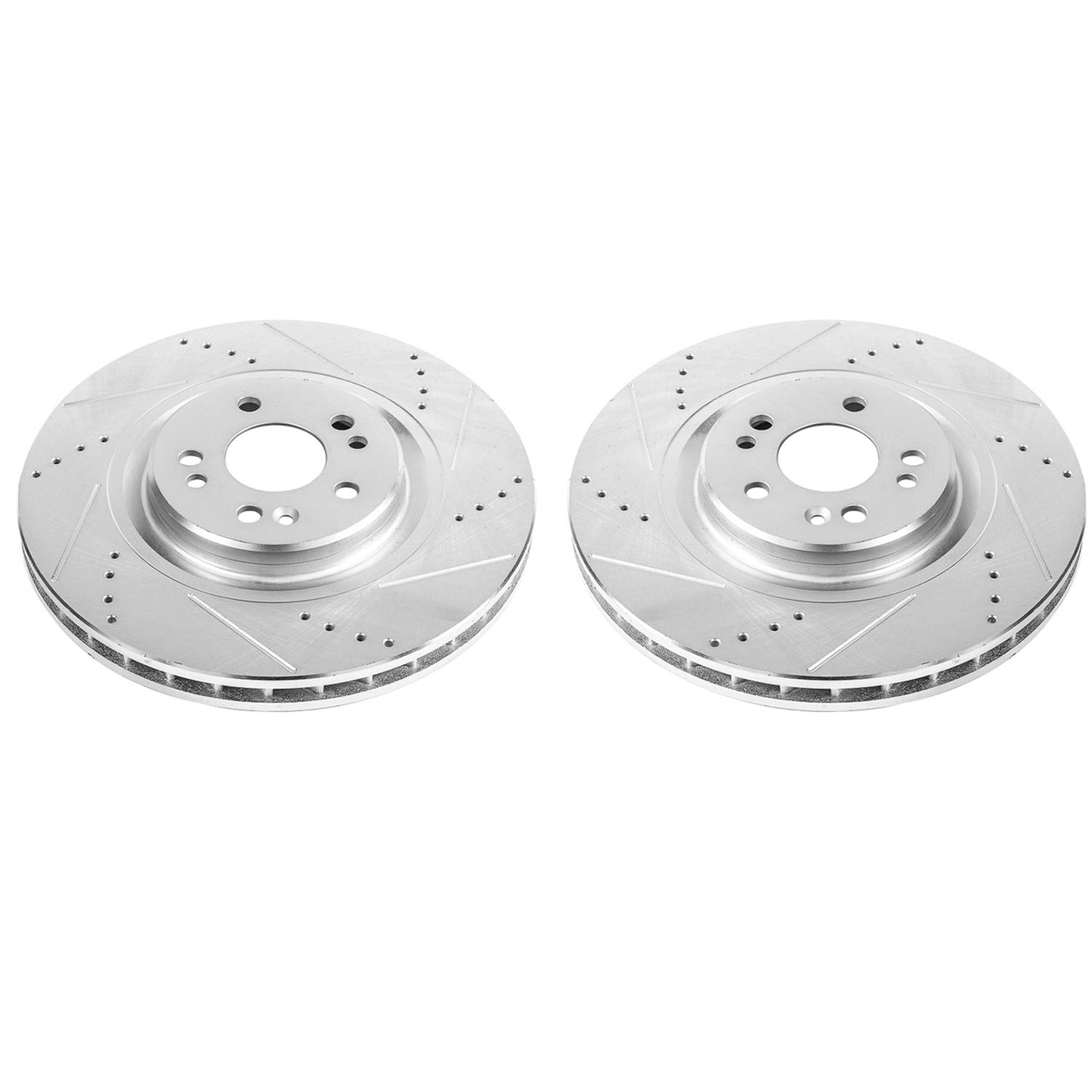 Front Drilled and Slotted Brake Disc Rotors by PowerStop Evolution EBR660XPR