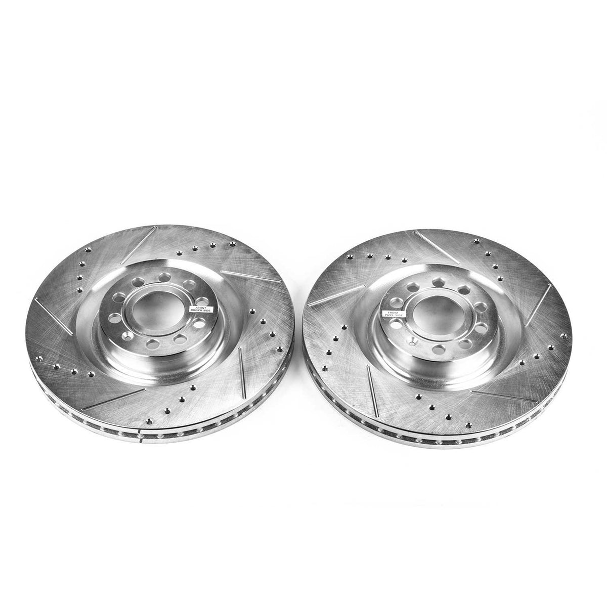 Front 345x30mm Drilled Slotted Brake Rotors PowerStop Evolution EBR832XPR