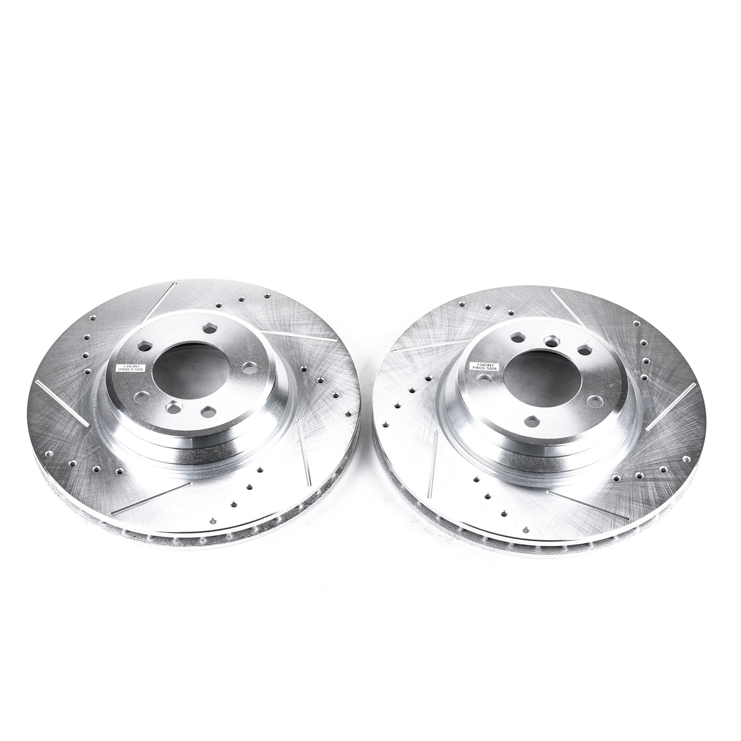 Front Drilled Slotted Brake Rotors PowerStop Evolution EBR850XPR