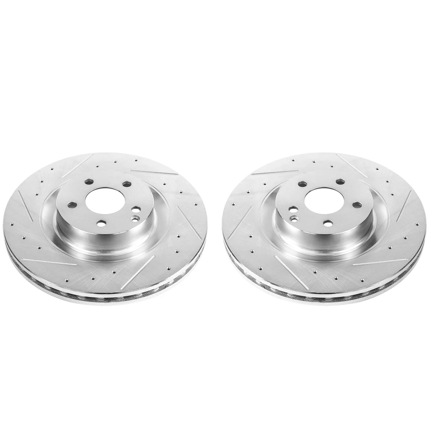 Front Drilled and Slotted Brake Disc Rotors by PowerStop Evolution EBR867XPR