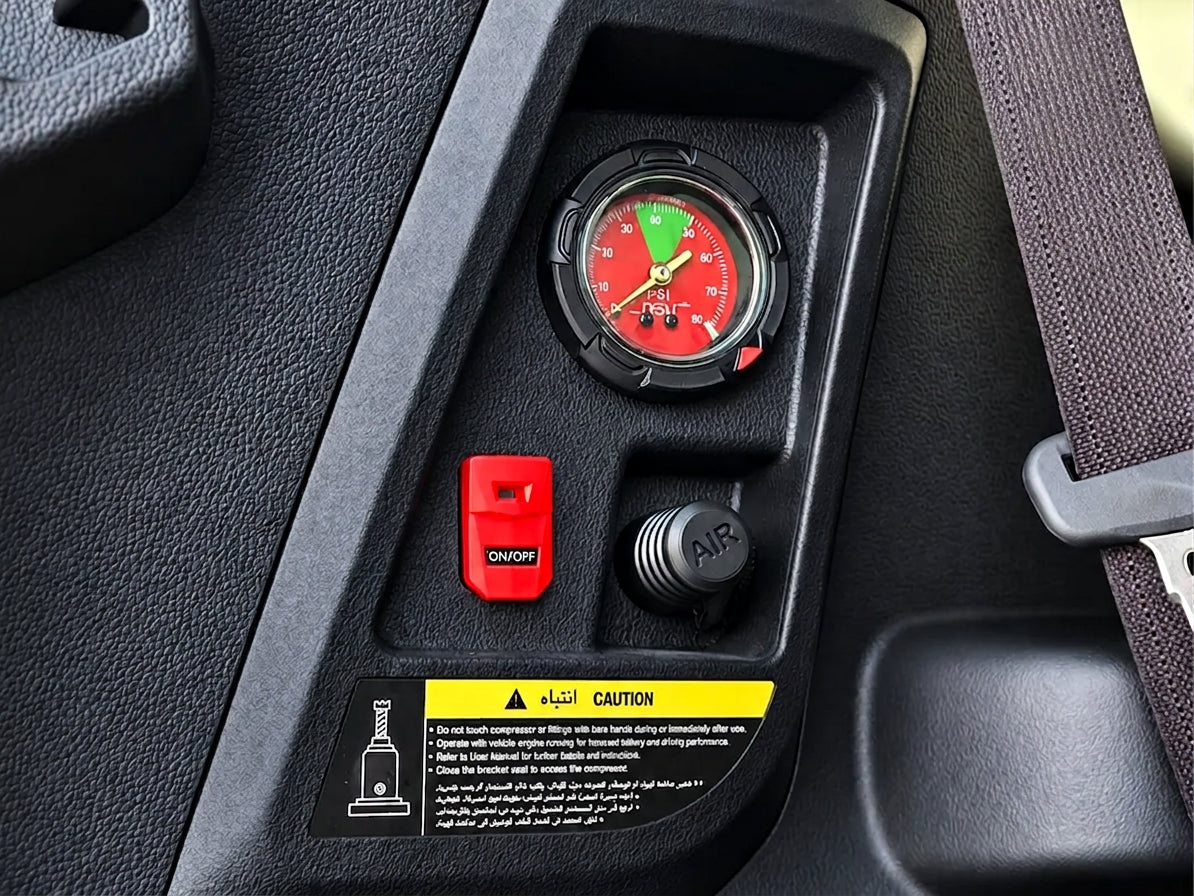Integrated Analogue Air Compressor Pump Tyre Inflator - Toyota Prado LC250