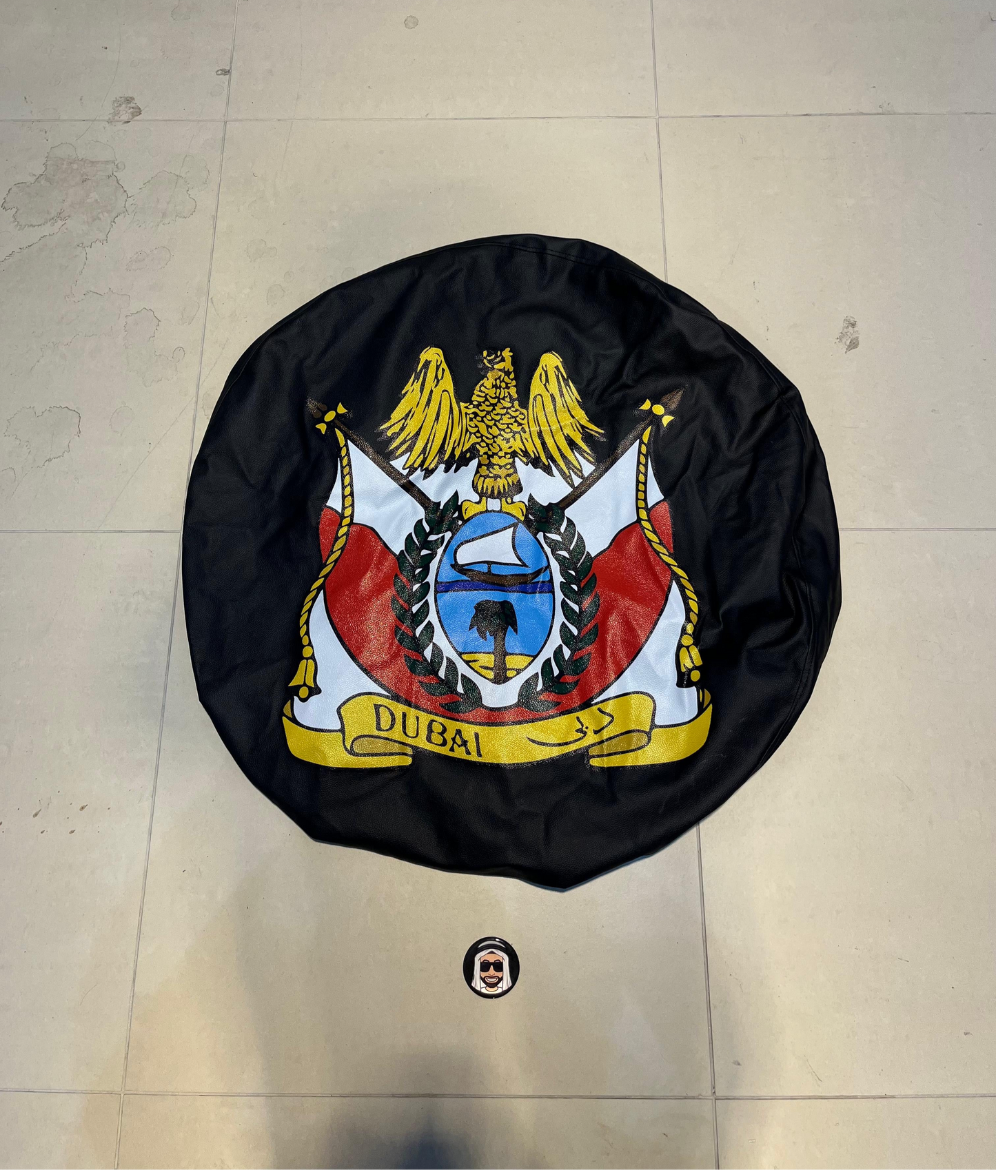 Spare Tyre Black Cover Dubai (Nissan Patrol Y61 Y60, Toyota Land Cruiser LC100, Jeep Wrangler)
