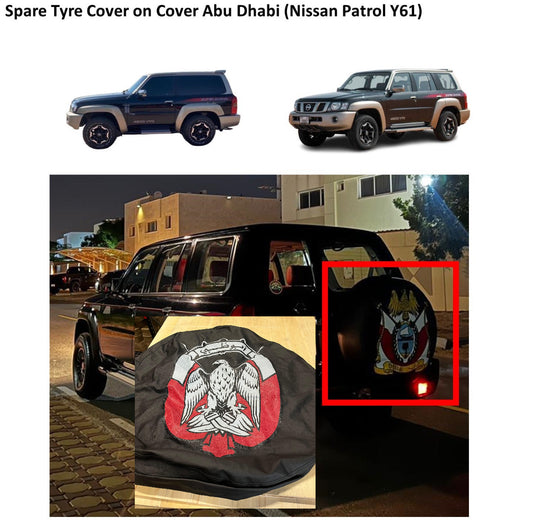 Spare Tyre Cover on Cover Abu Dhabi (Nissan Patrol Y61 Y60)