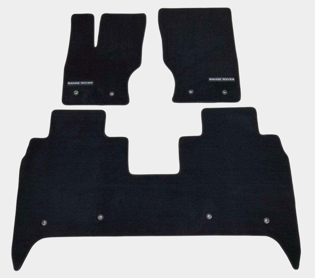 Range Rover 2013-2021 Luxury Black Floor Mats with Logo